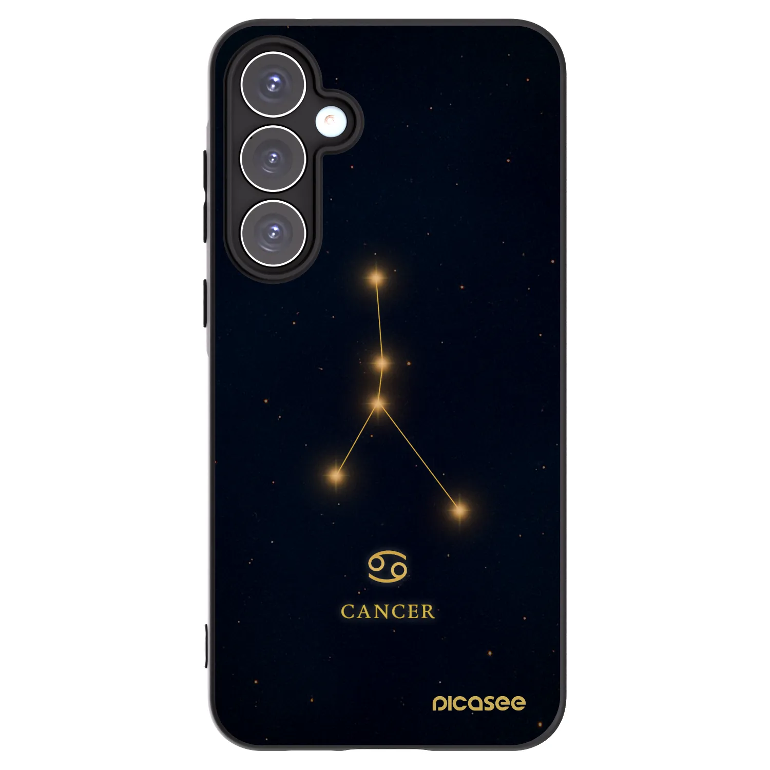 Picasee silikonowe czarne etui na Samsung Galaxy A55 5G A556B - CANCER