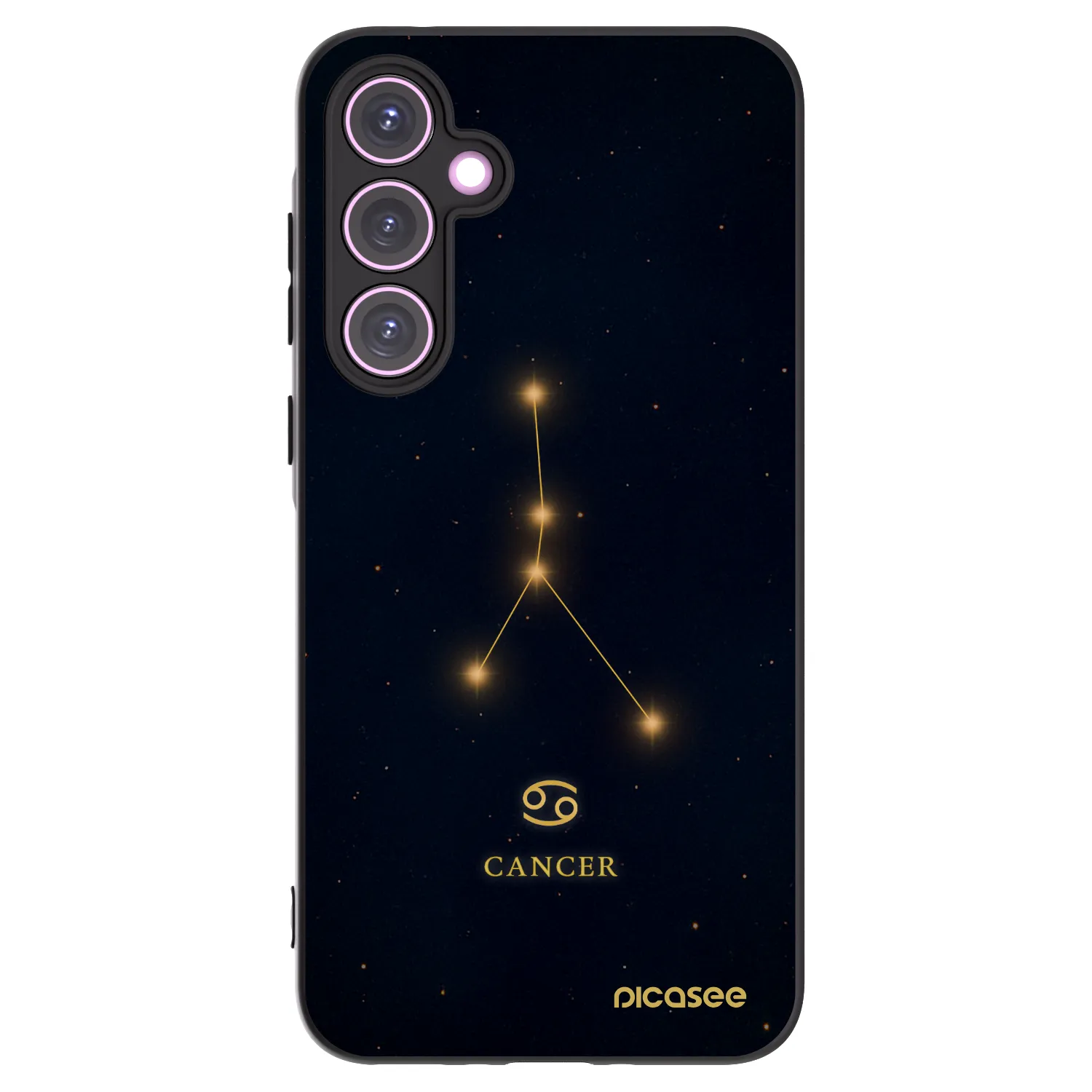 Picasee silikonowe czarne etui na Samsung Galaxy A35 5G A356B - CANCER