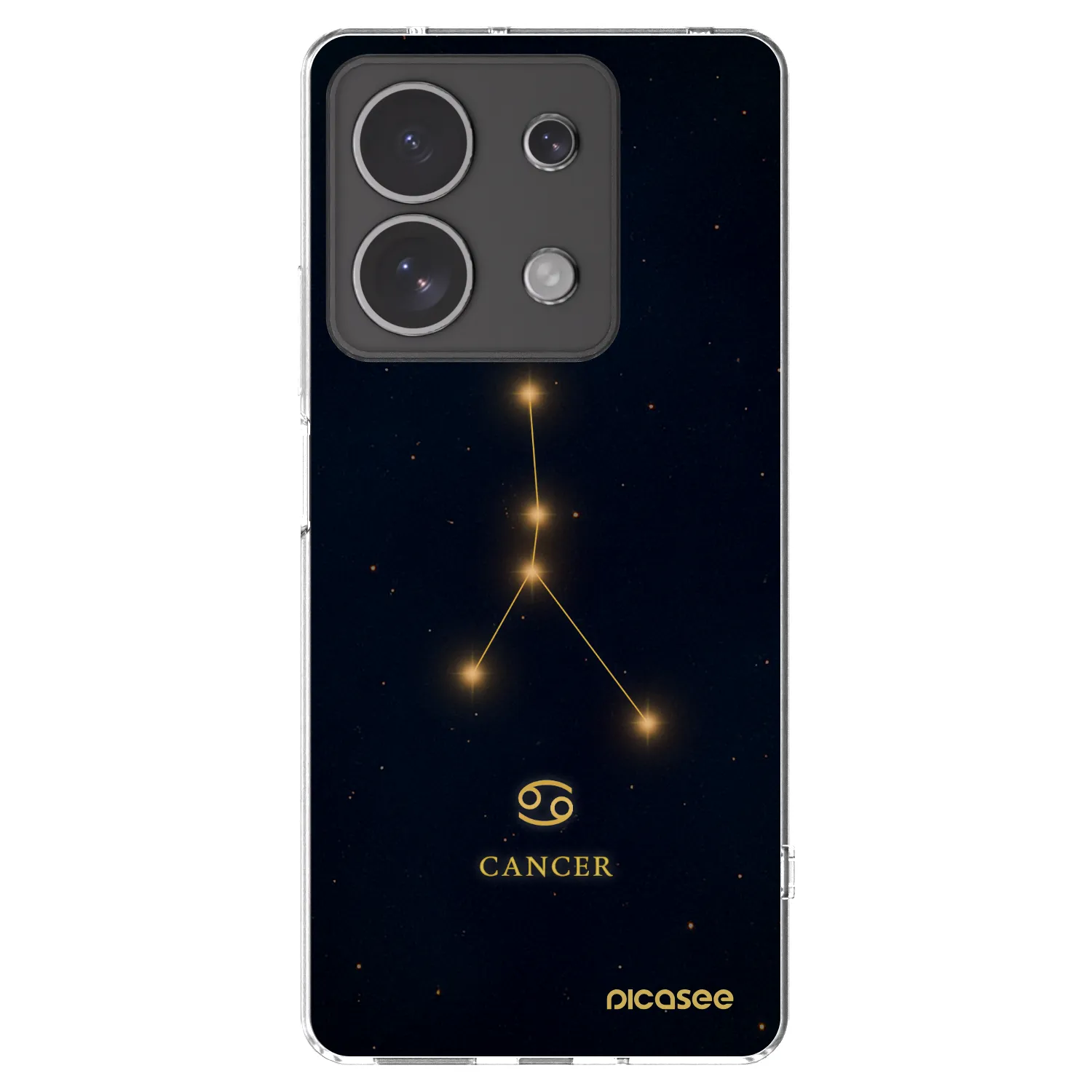 Picasee silikonowe przeźroczyste etui na Xiaomi Redmi Note 13 4G - CANCER