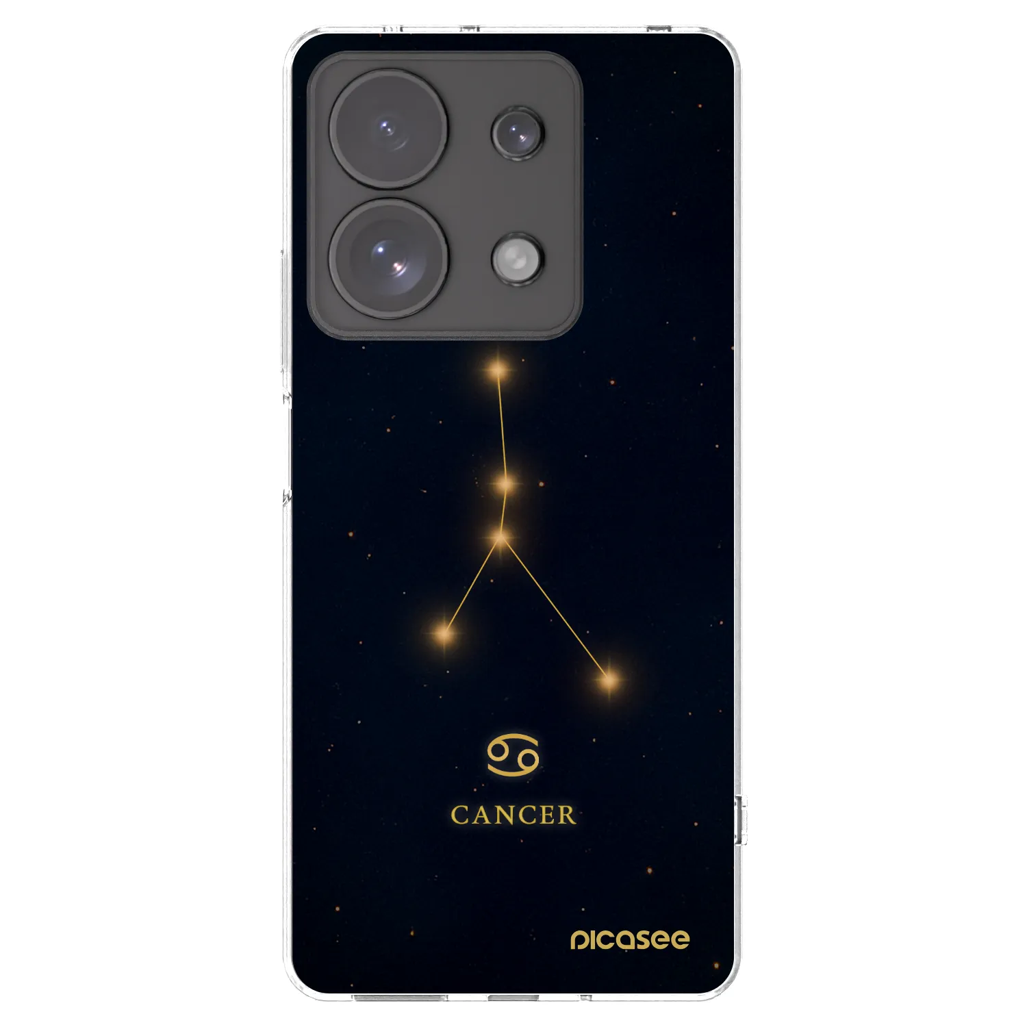 Picasee silikonowe przeźroczyste etui na Xiaomi Redmi Note 13 Pro 4G - CANCER