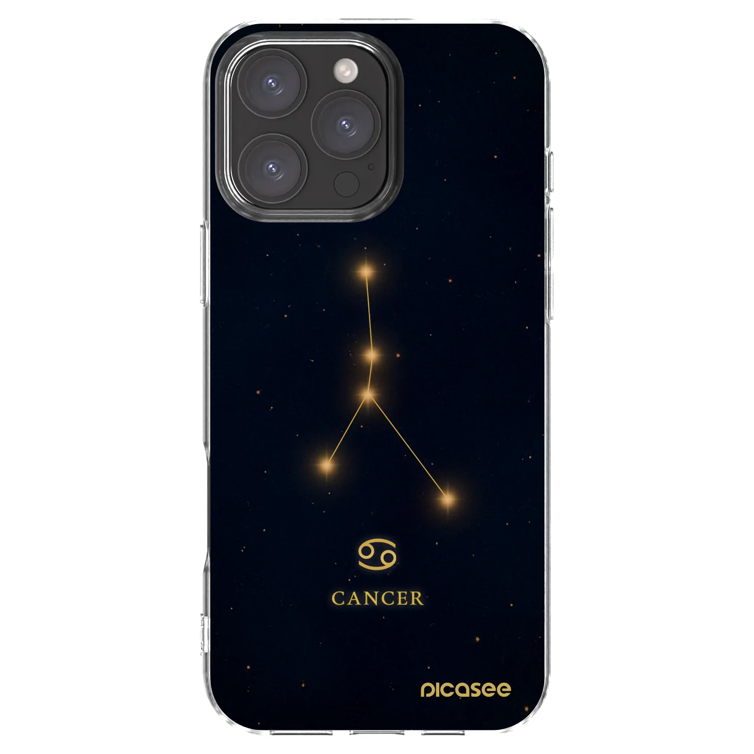 Picasee silikonowe przeźroczyste etui na Apple iPhone 16 Pro Max - CANCER