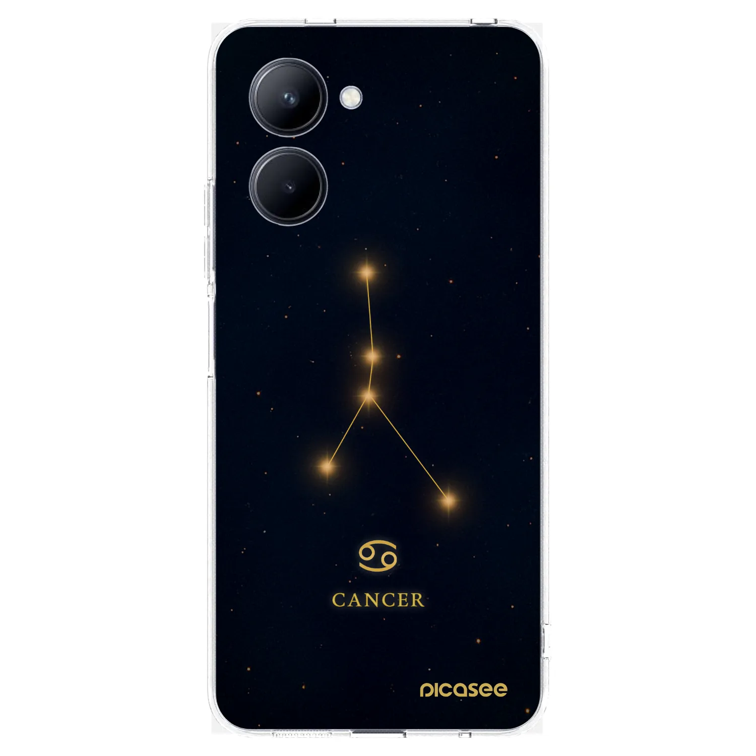 Picasee silikonowe przeźroczyste etui na Realme C33 (2023) - CANCER