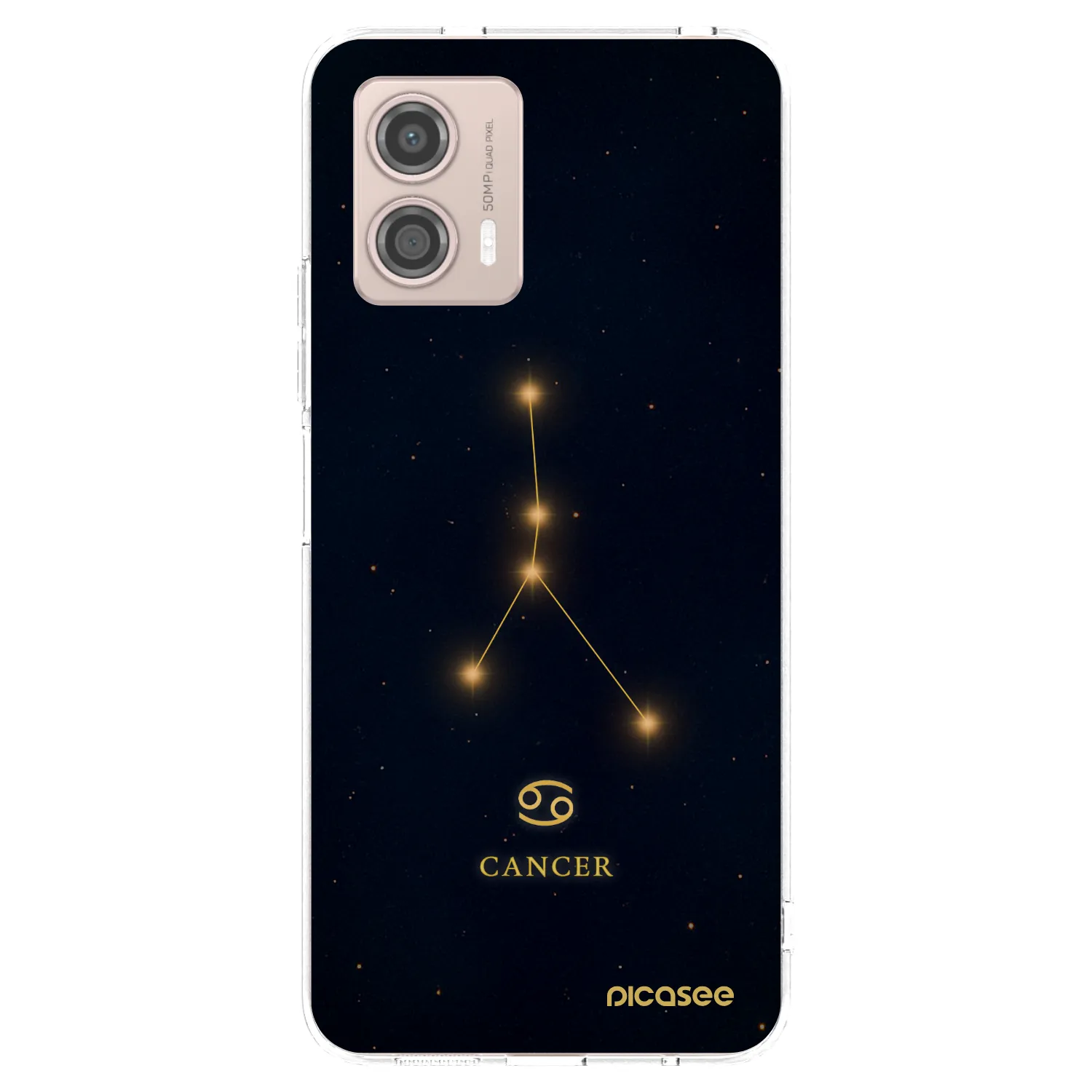 Picasee silikonowe przeźroczyste etui na Motorola Moto G53 5G - CANCER