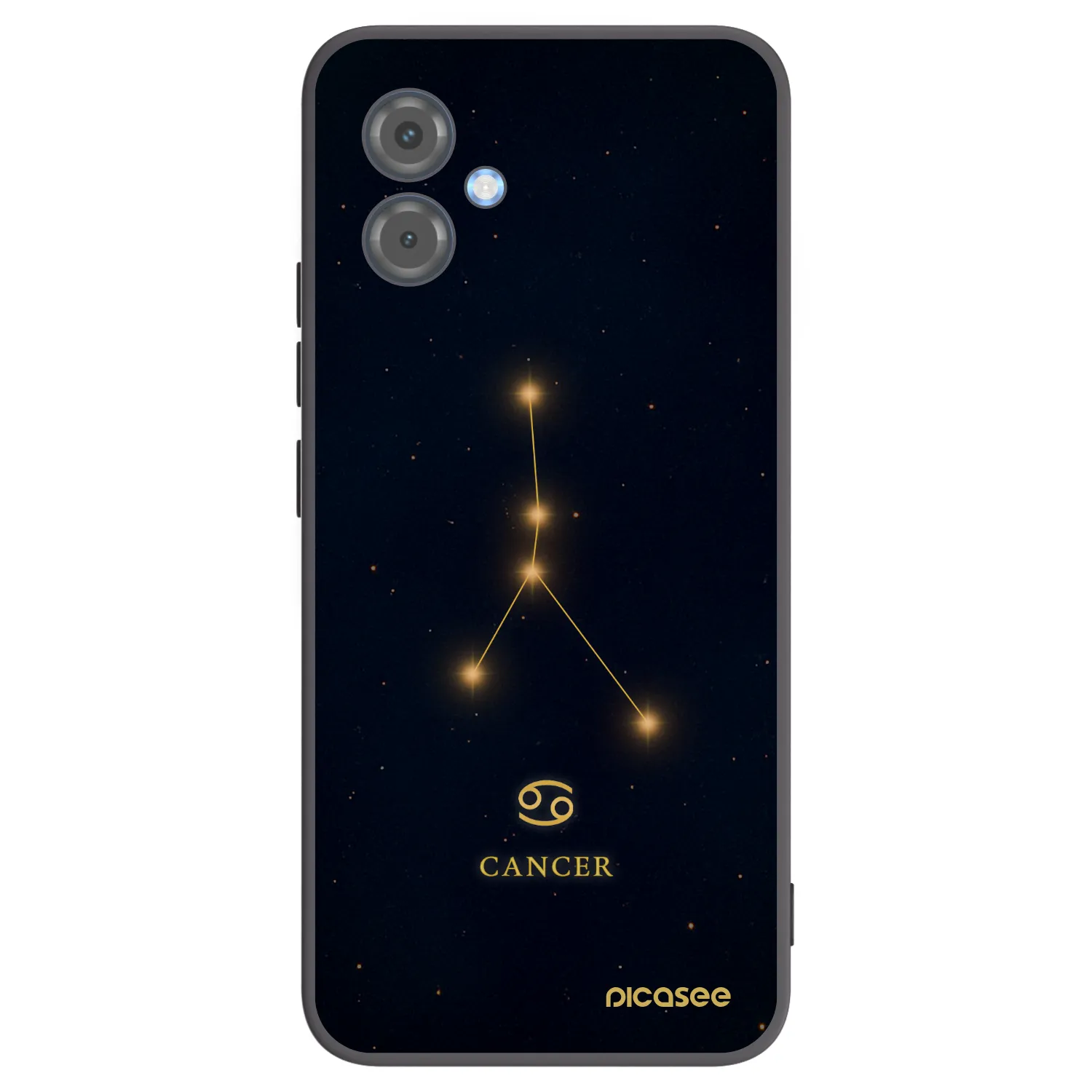 Picasee silikonowe czarne etui na Motorola Moto G14 - CANCER