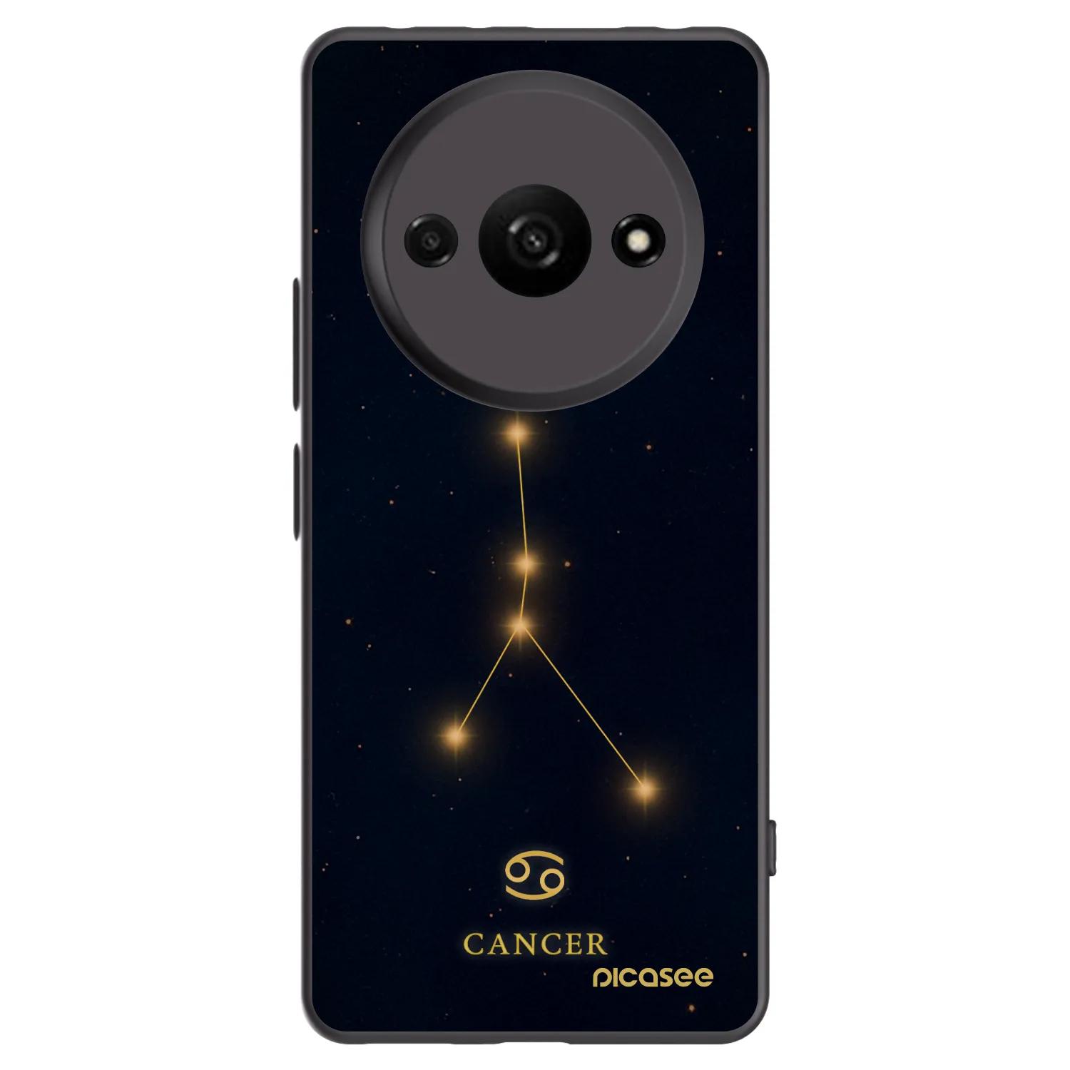 Picasee silikonowe czarne etui na Xiaomi Redmi A3 - CANCER