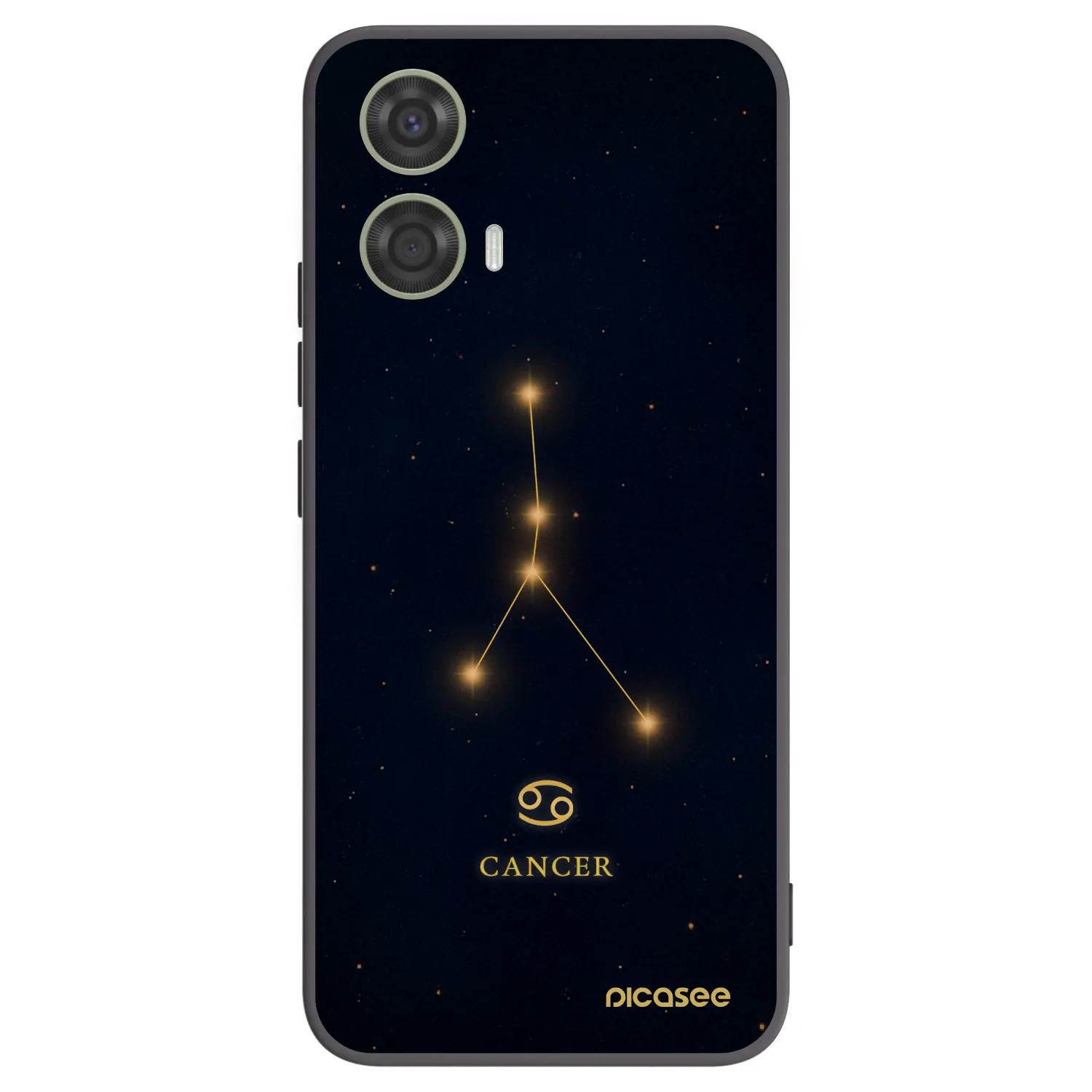 Picasee silikonowe czarne etui na Motorola Moto G24 - CANCER