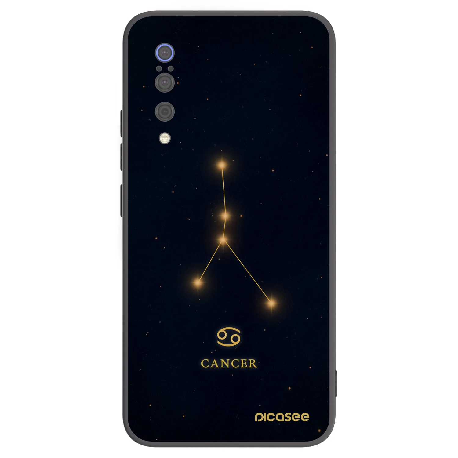 Picasee silikonowe czarne etui na Xiaomi Mi 9 - CANCER