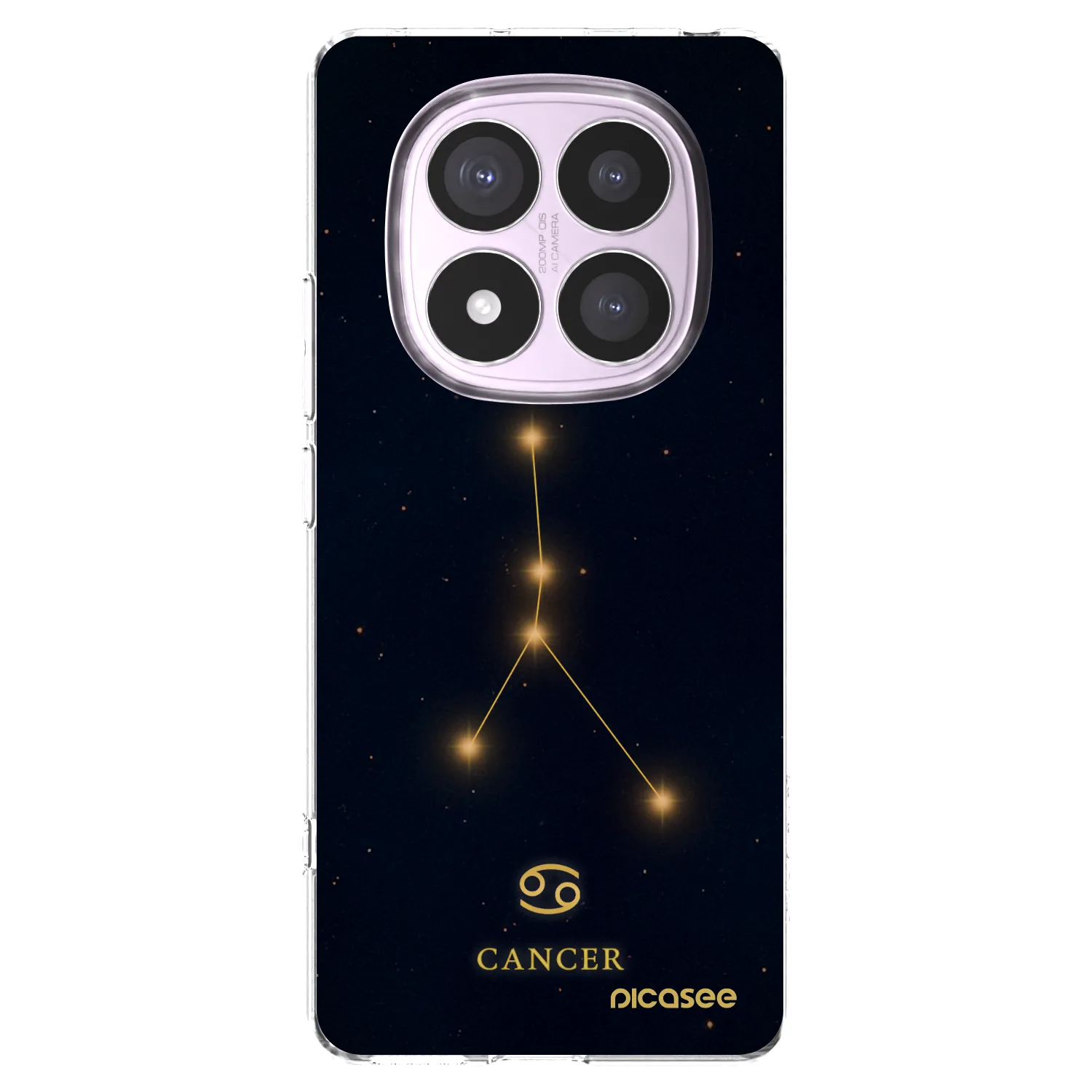 Picasee silikonowe przeźroczyste etui na Xiaomi Redmi Note 14 Pro 5G - CANCER
