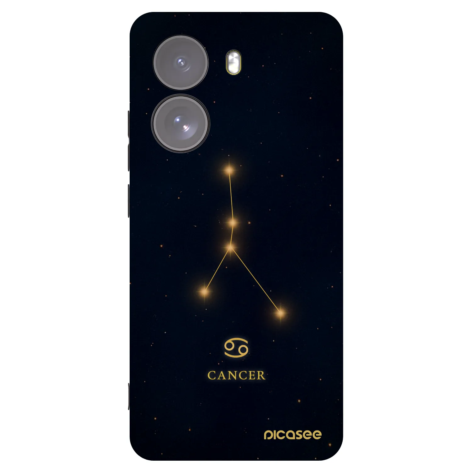 Picasee silikonowe czarne etui na Xiaomi Poco X7 - CANCER