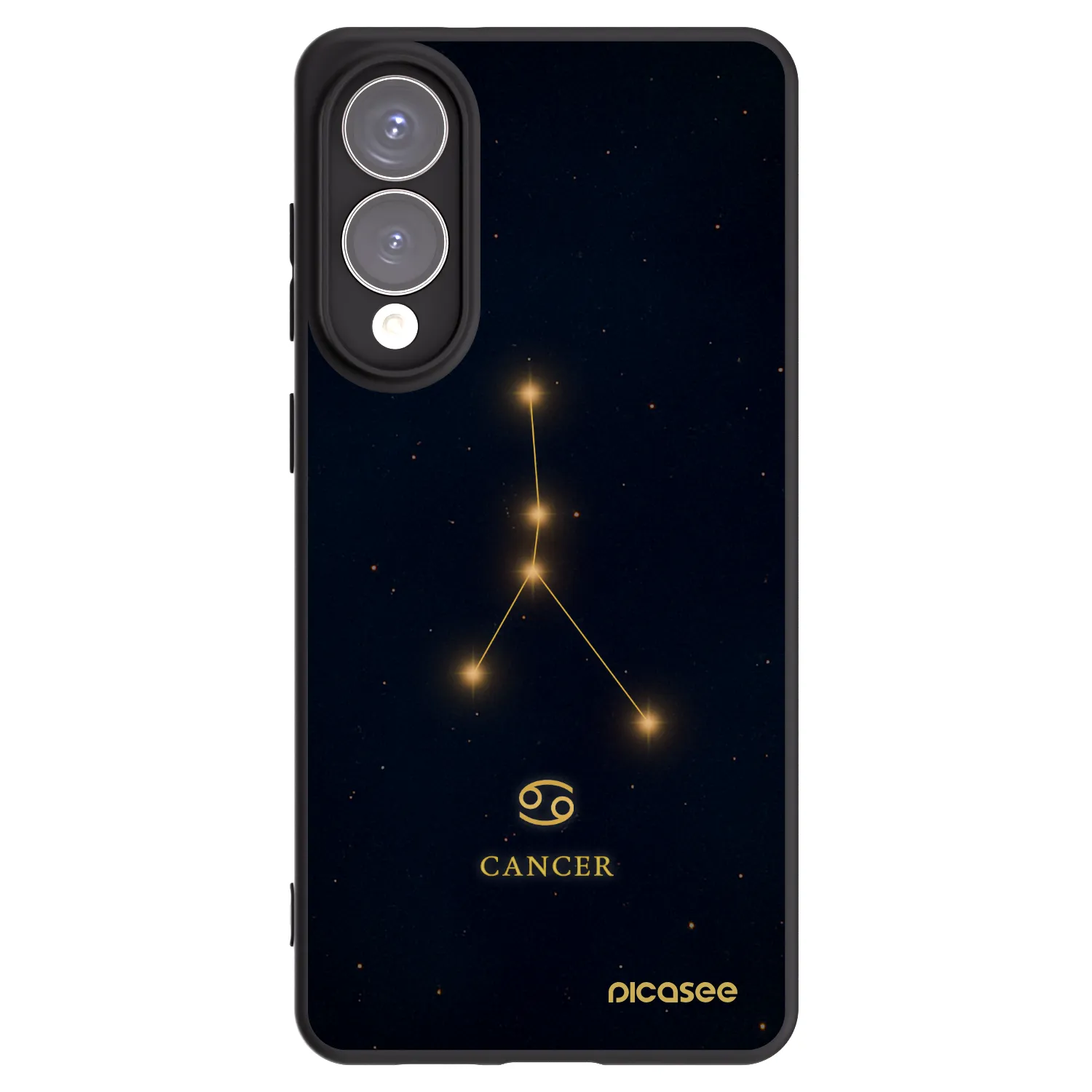 Picasee silikonowe czarne etui na Samsung Galaxy S25 Edge 5G - CANCER
