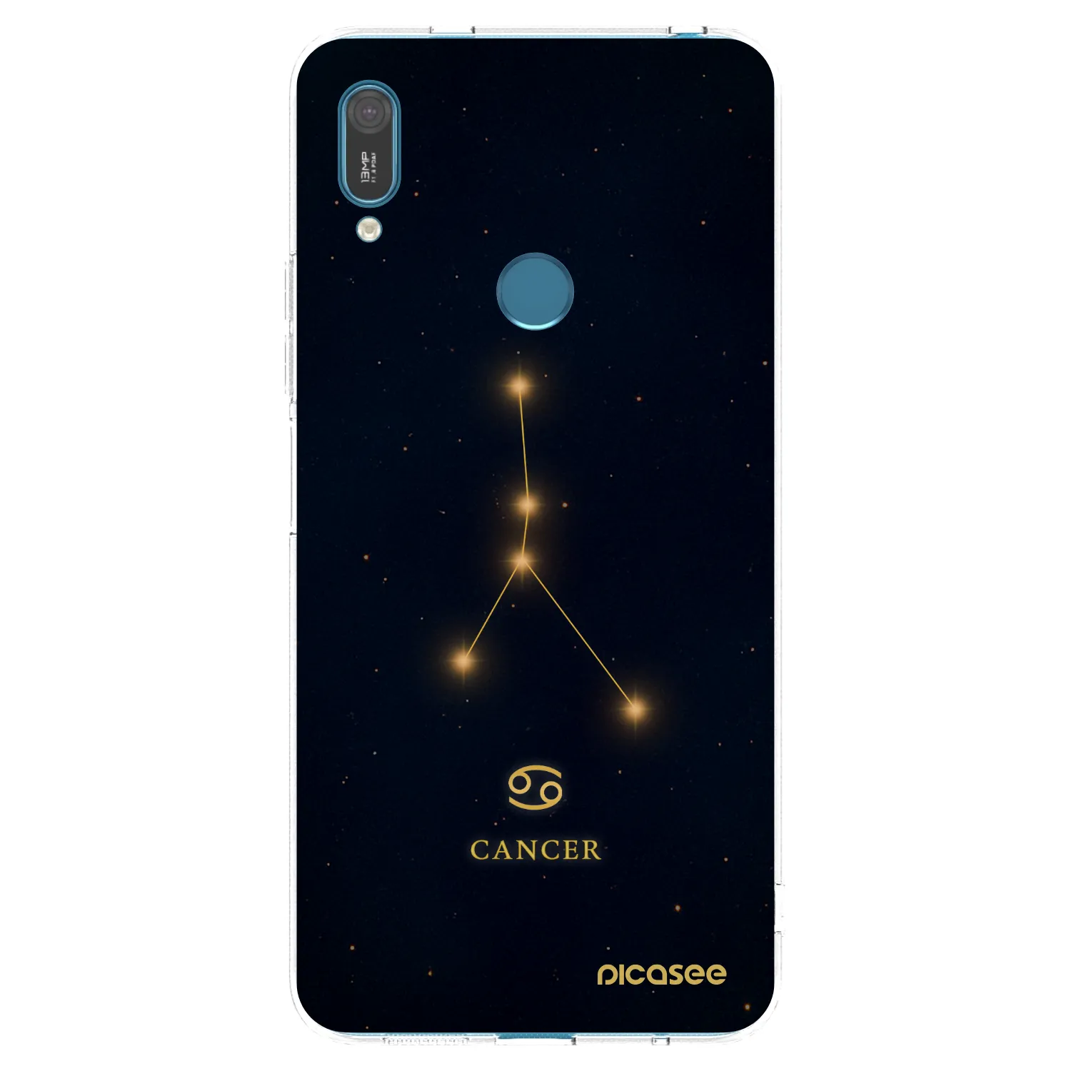 Picasee silikonowe przeźroczyste etui na Huawei Y7 2019 - CANCER