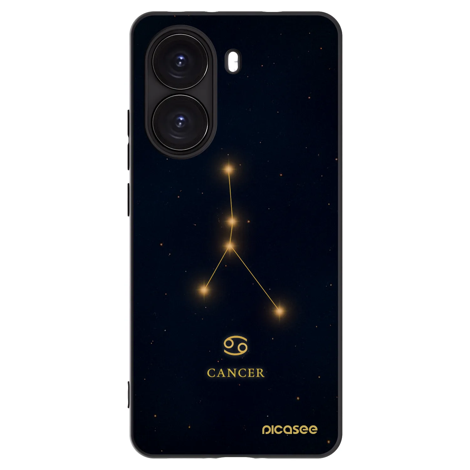 Picasee silikonowe czarne etui na Xiaomi Poco X7 Pro 5G - CANCER
