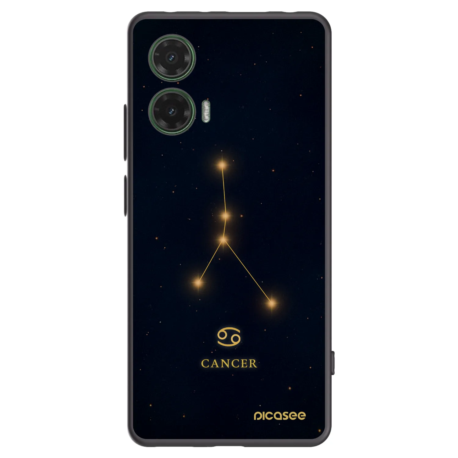 Picasee silikonowe czarne etui na Motorola Moto G35 5G - CANCER