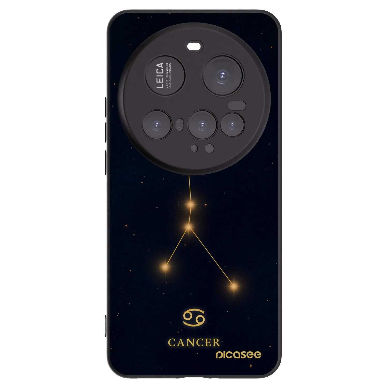 Picasee silikonowe czarne etui na Xiaomi 15 Ultra - CANCER