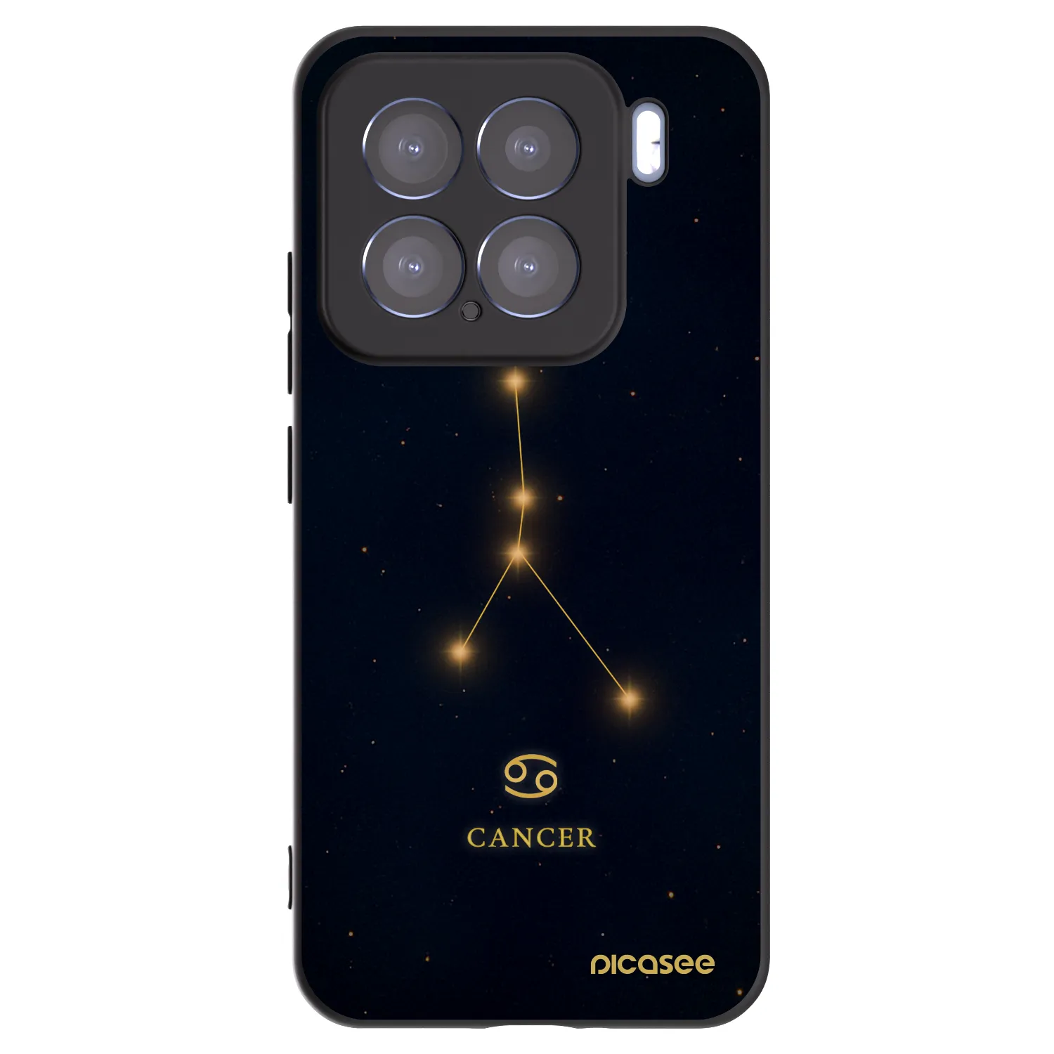 Picasee silikonowe czarne etui na Xiaomi 15 - CANCER
