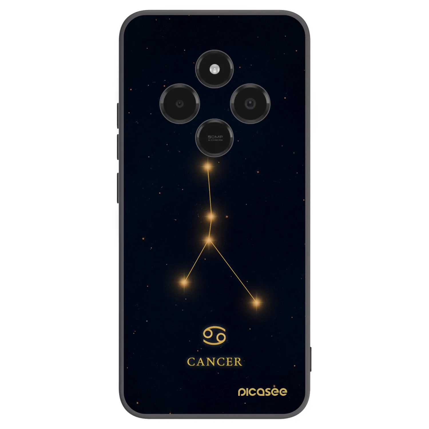 Picasee silikonowe czarne etui na Xiaomi Poco C75 - CANCER