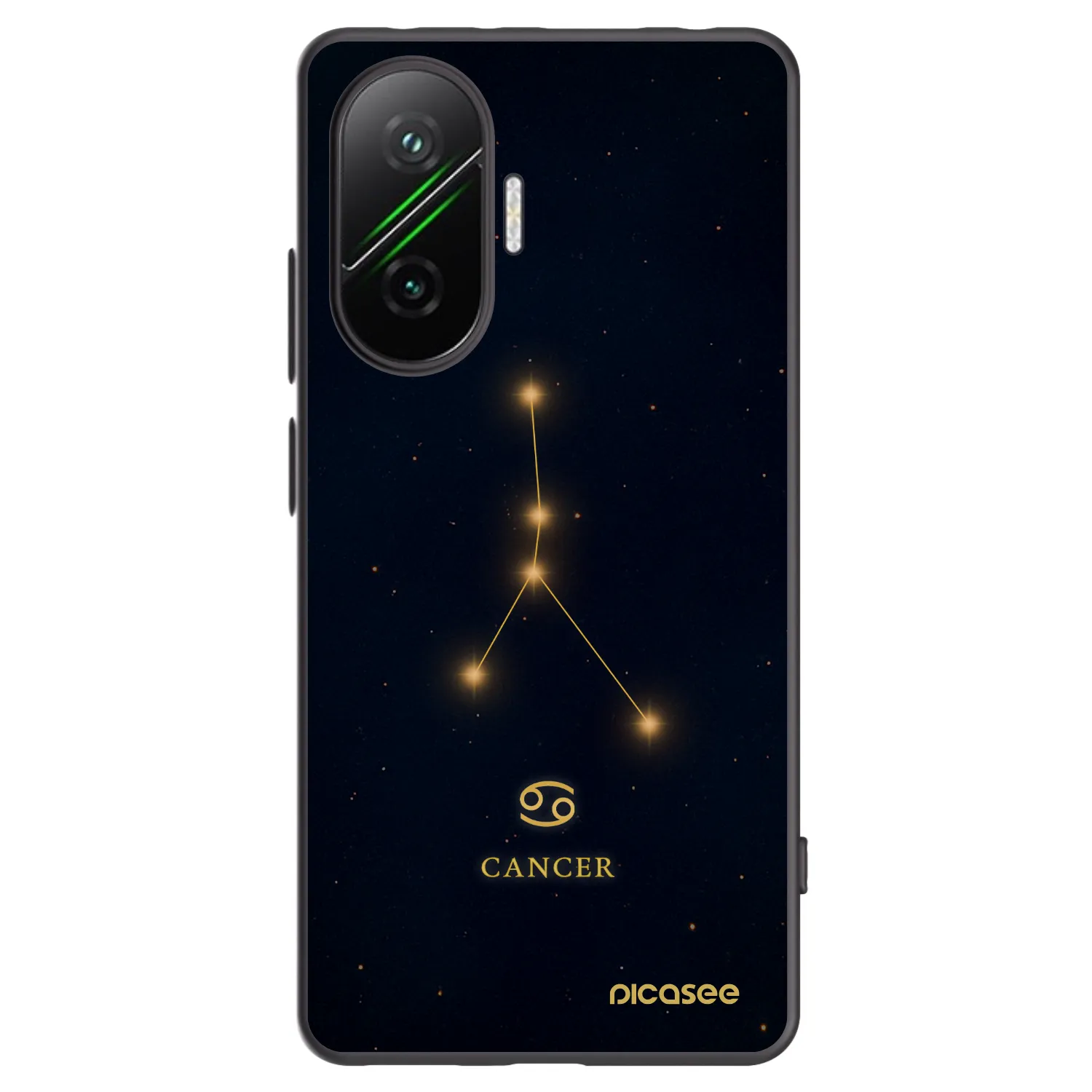 Picasee silikonowe czarne etui na Xiaomi Poco F7 Pro 5G - CANCER