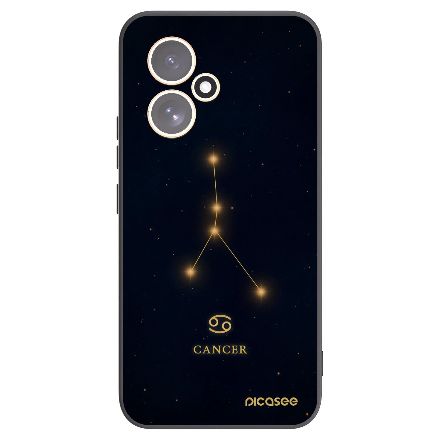 Picasee silikonowe czarne etui na Honor 400 5G - CANCER