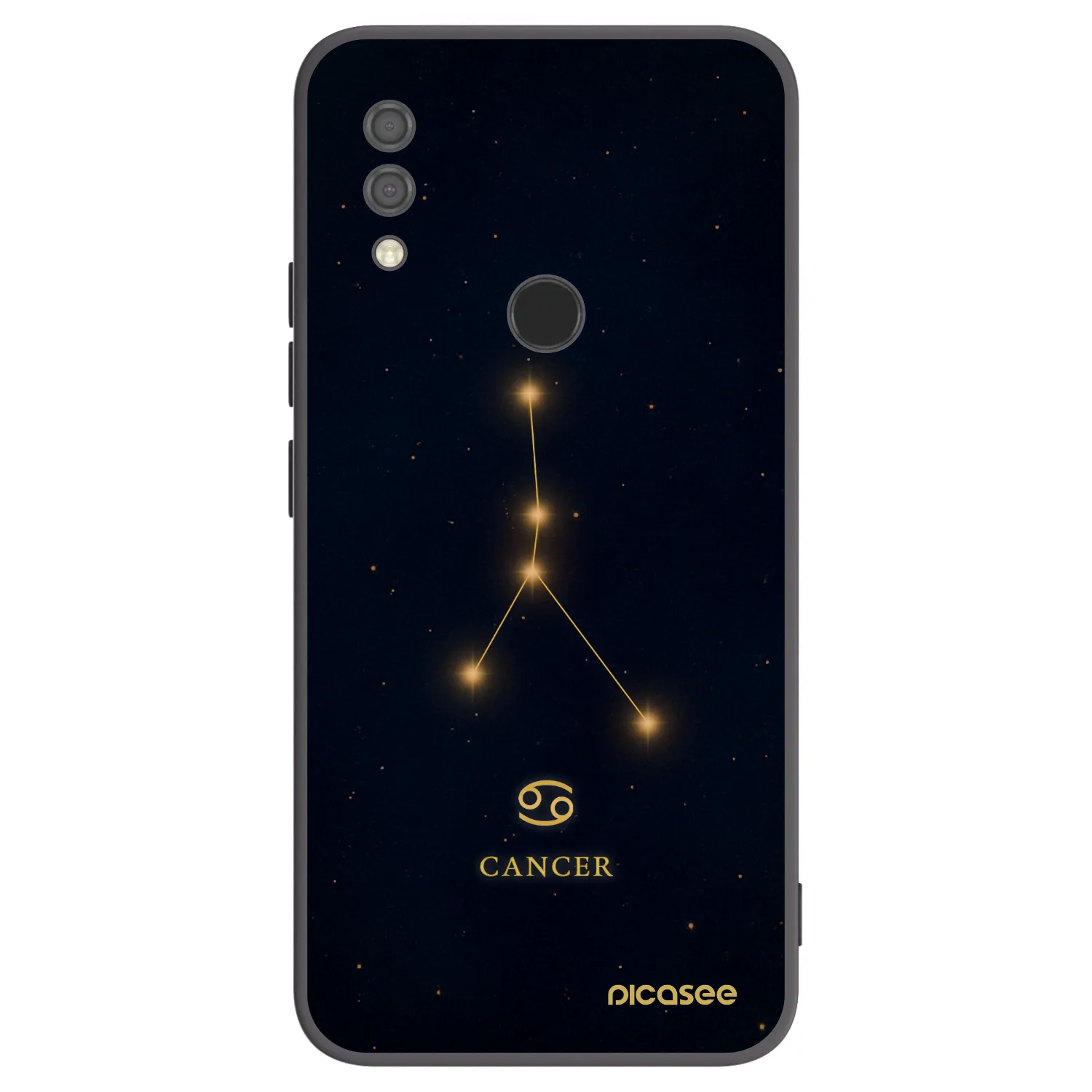 Picasee silikonowe czarne etui na Xiaomi Redmi 7 - CANCER