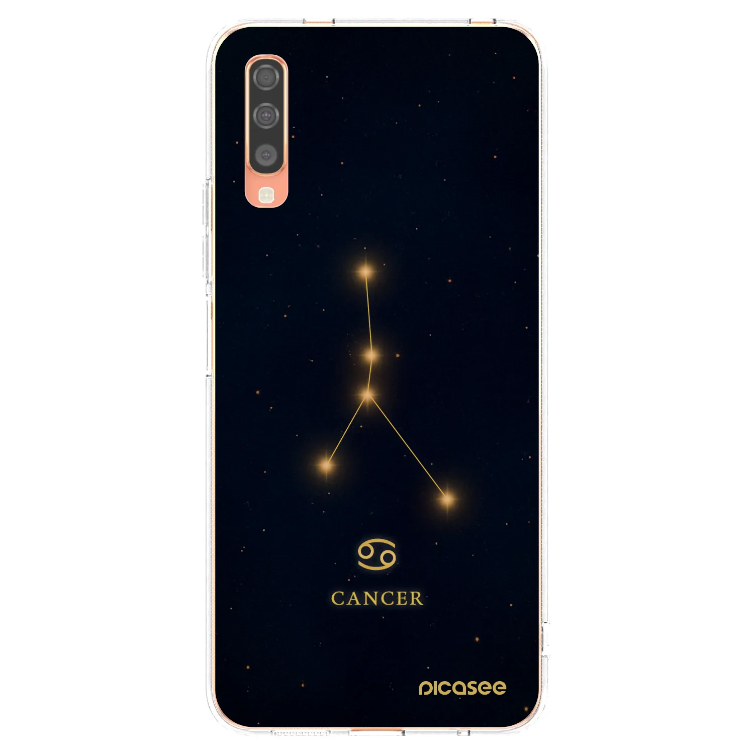 Picasee silikonowe przeźroczyste etui na Samsung Galaxy A70 A705F - CANCER