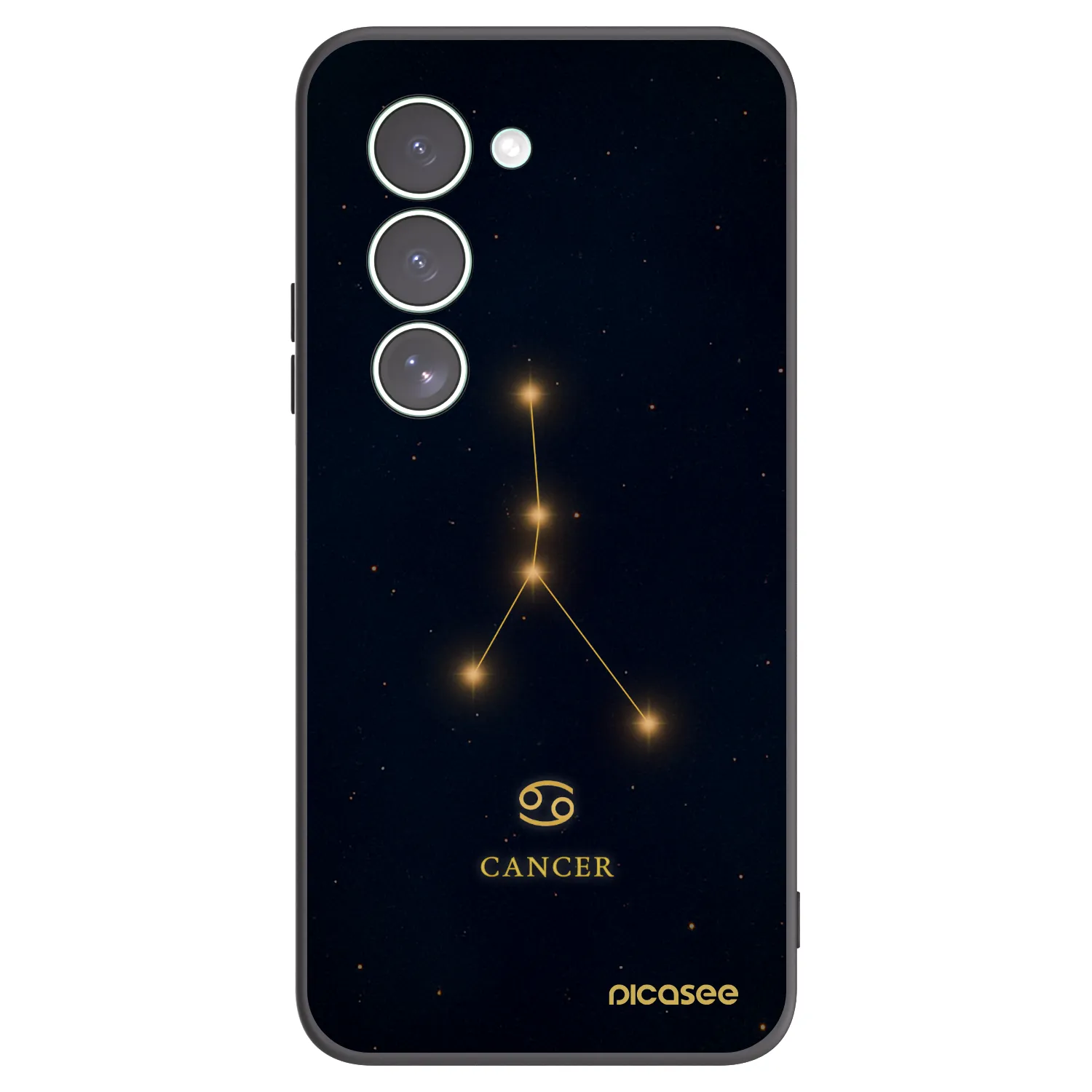 Picasee silikonowe czarne etui na Xiaomi Redmi 15 5G - CANCER