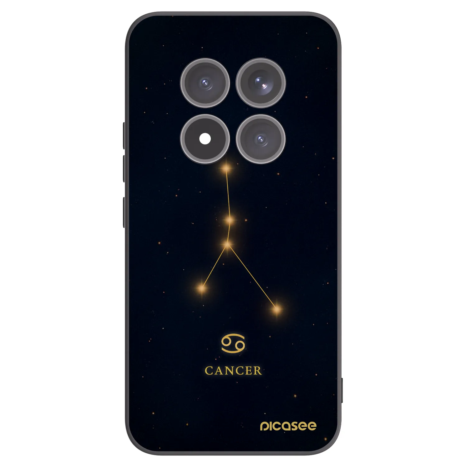 Picasee silikonowe czarne etui na Xiaomi Redmi Note 15 Pro+ - CANCER