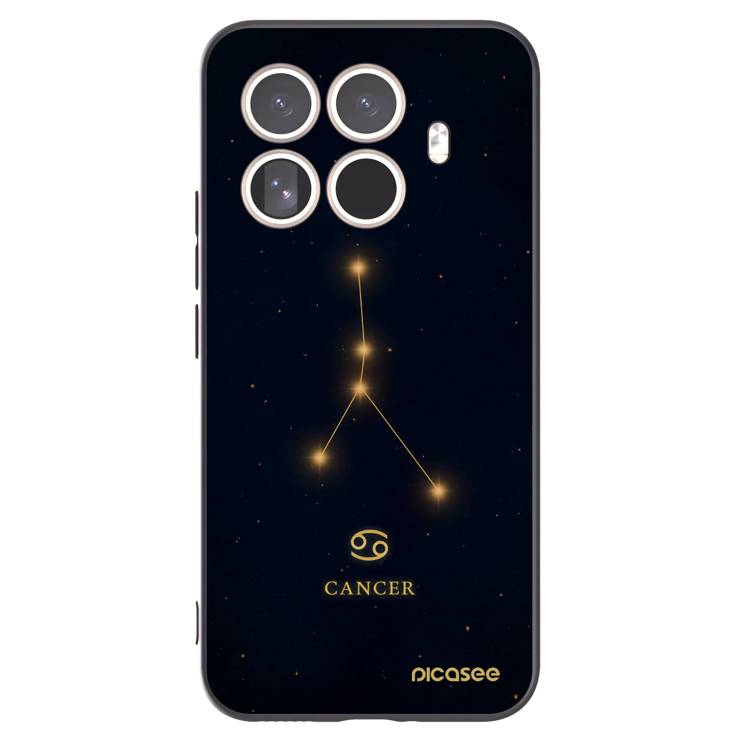 Picasee silikonowe czarne etui na Xiaomi 15T Pro - CANCER