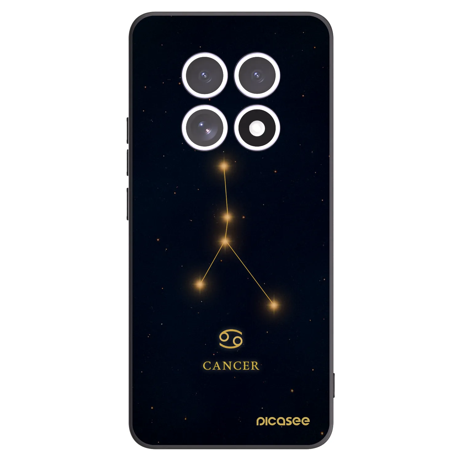 Picasee silikonowe czarne etui na Xiaomi Redmi Note 15 - CANCER
