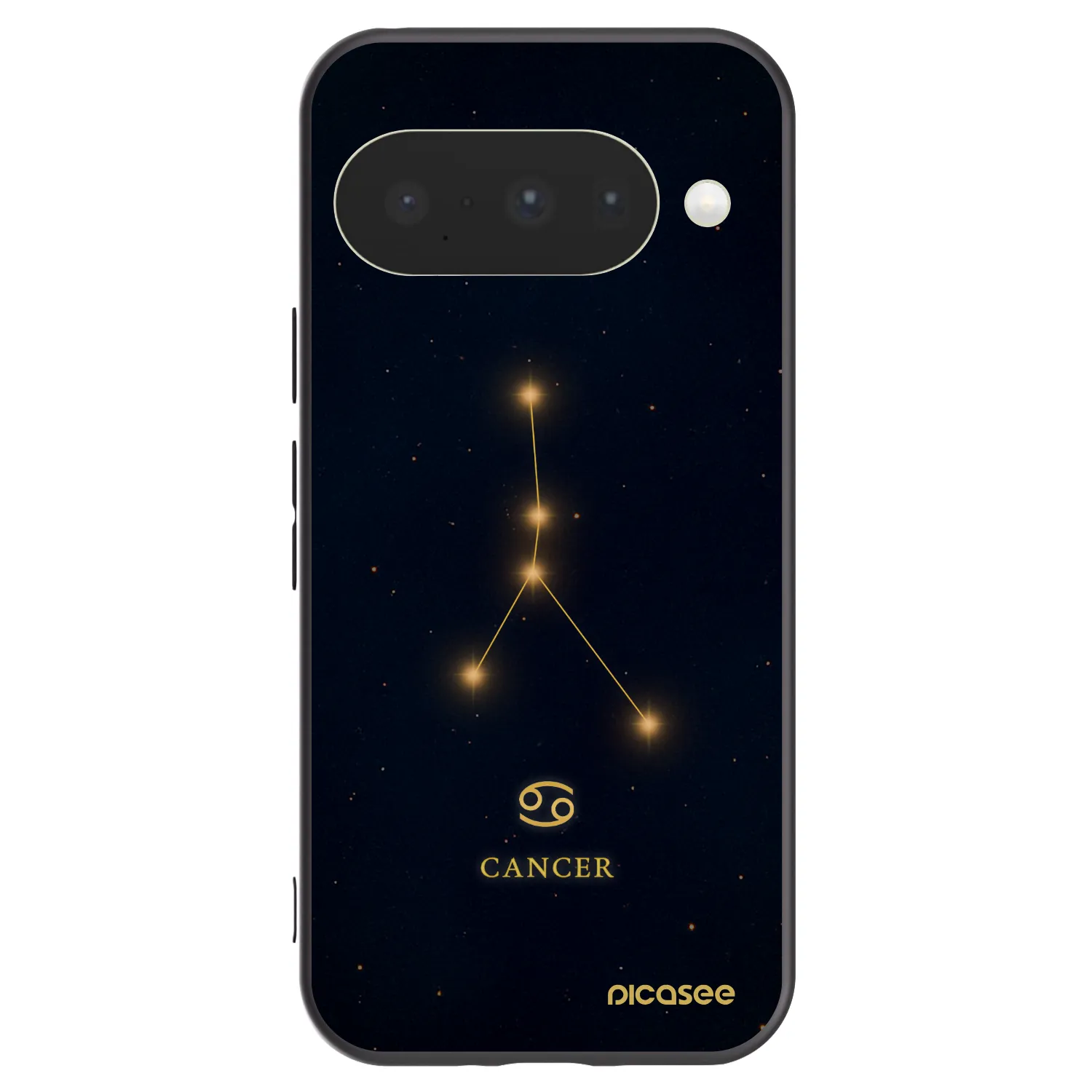 Picasee silikonowe czarne etui na Google Pixel 10 - CANCER