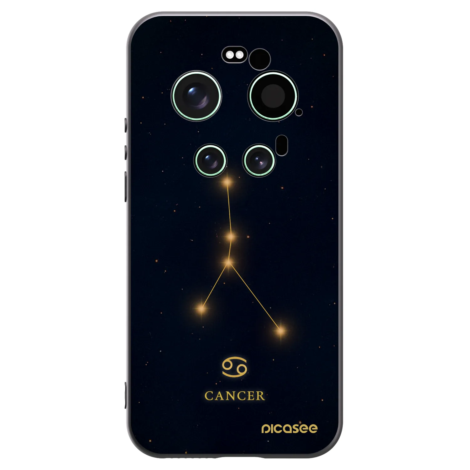 Picasee silikonowe czarne etui na Xiaomi 17 Ultra - CANCER