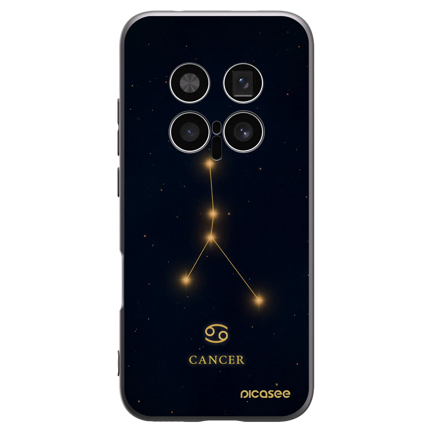 Picasee silikonowe czarne etui na Honor Magic8 Pro 5G - CANCER