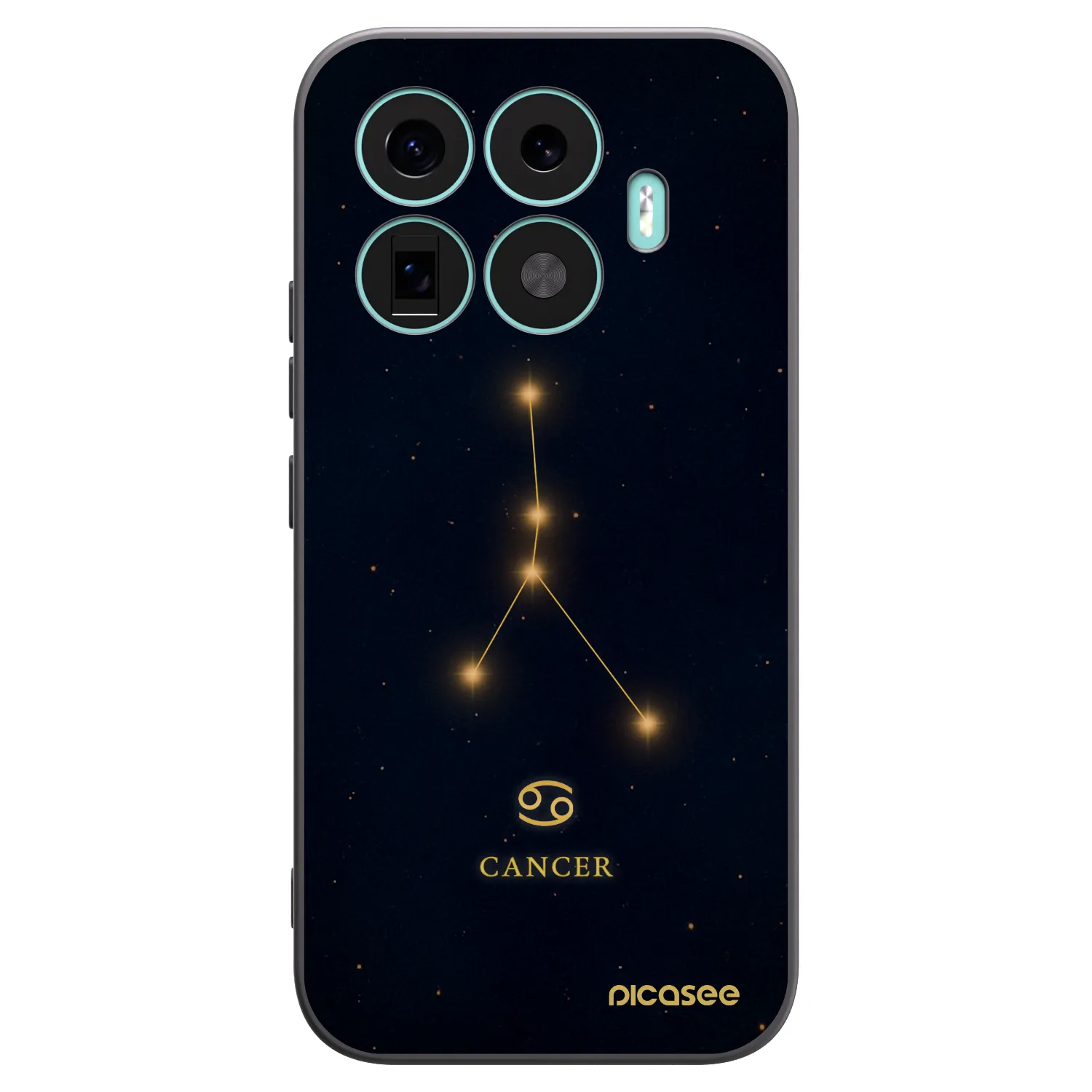 Picasee silikonowe czarne etui na Xiaomi 17T - CANCER