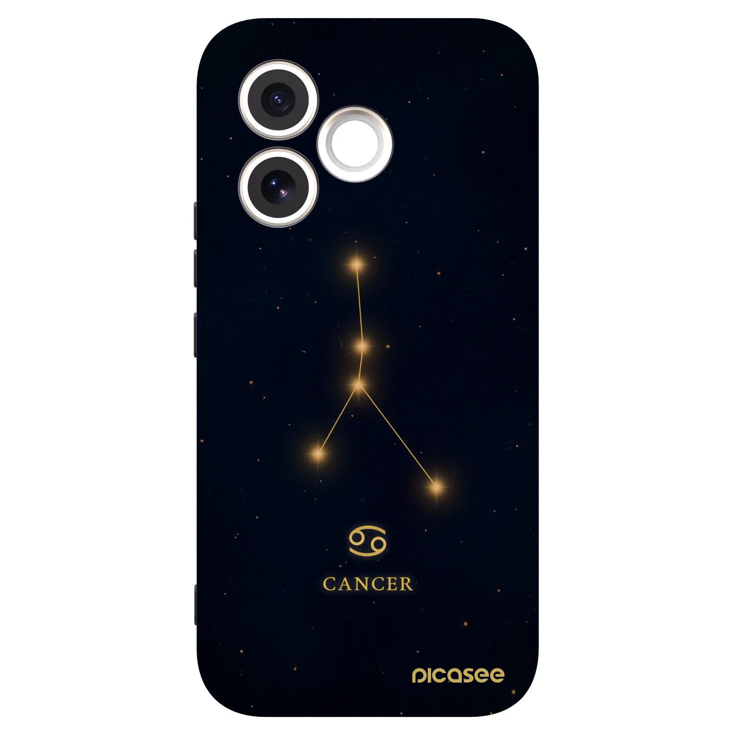 Picasee silikonowe czarne etui na Honor 600 Lite - CANCER