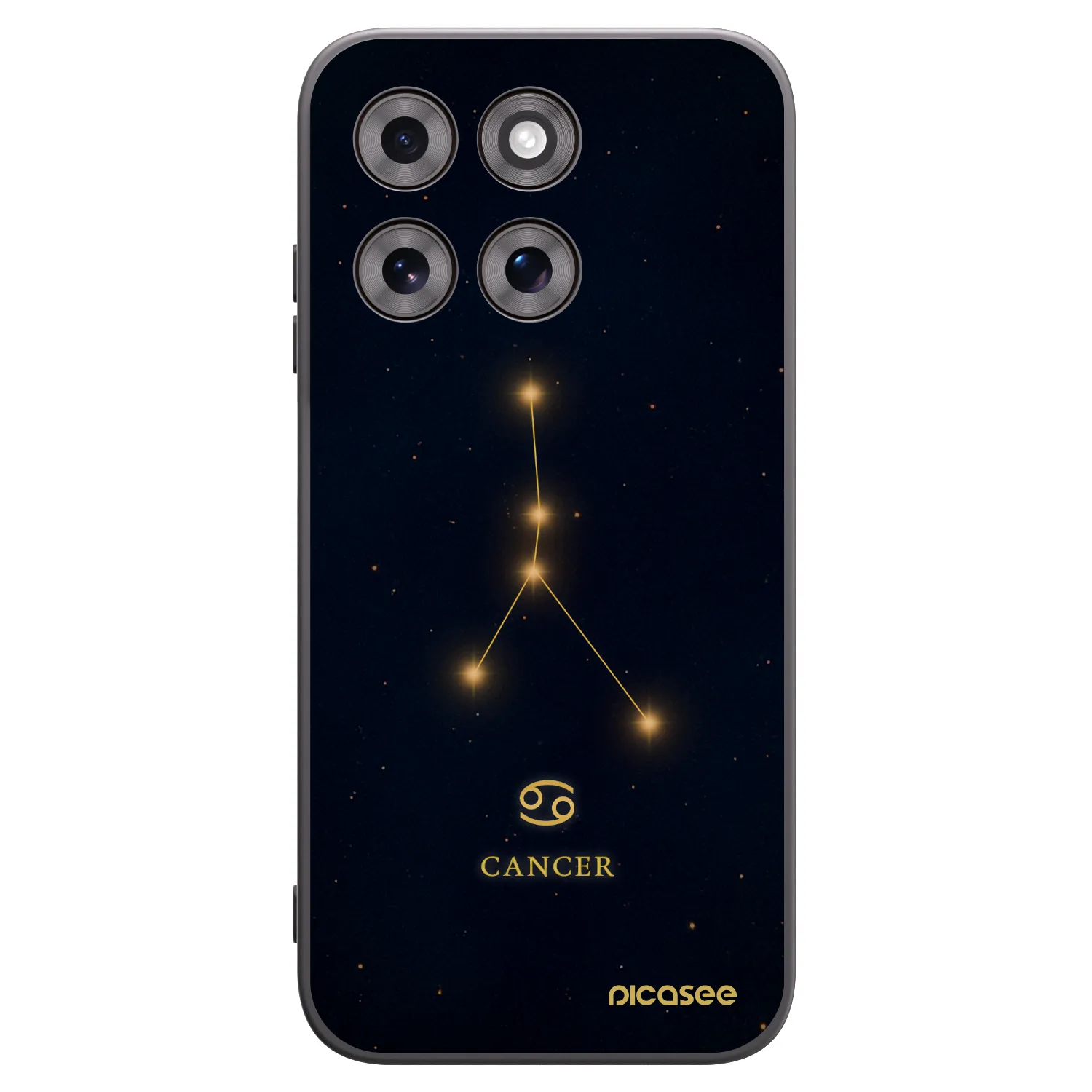 Picasee silikonowe czarne etui na Motorola Moto G77 - CANCER