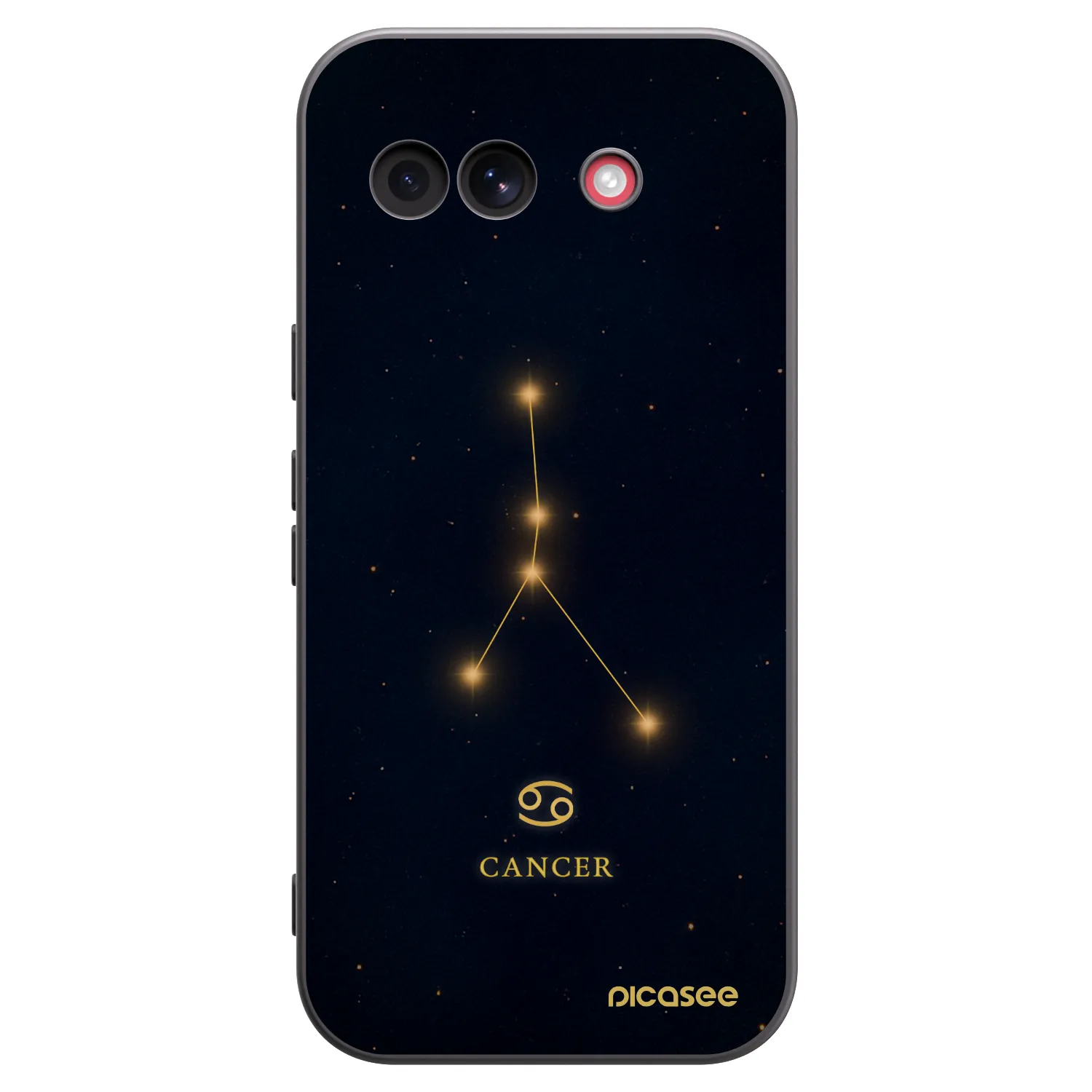 Picasee silikonowe czarne etui na Google Pixel 10a - CANCER