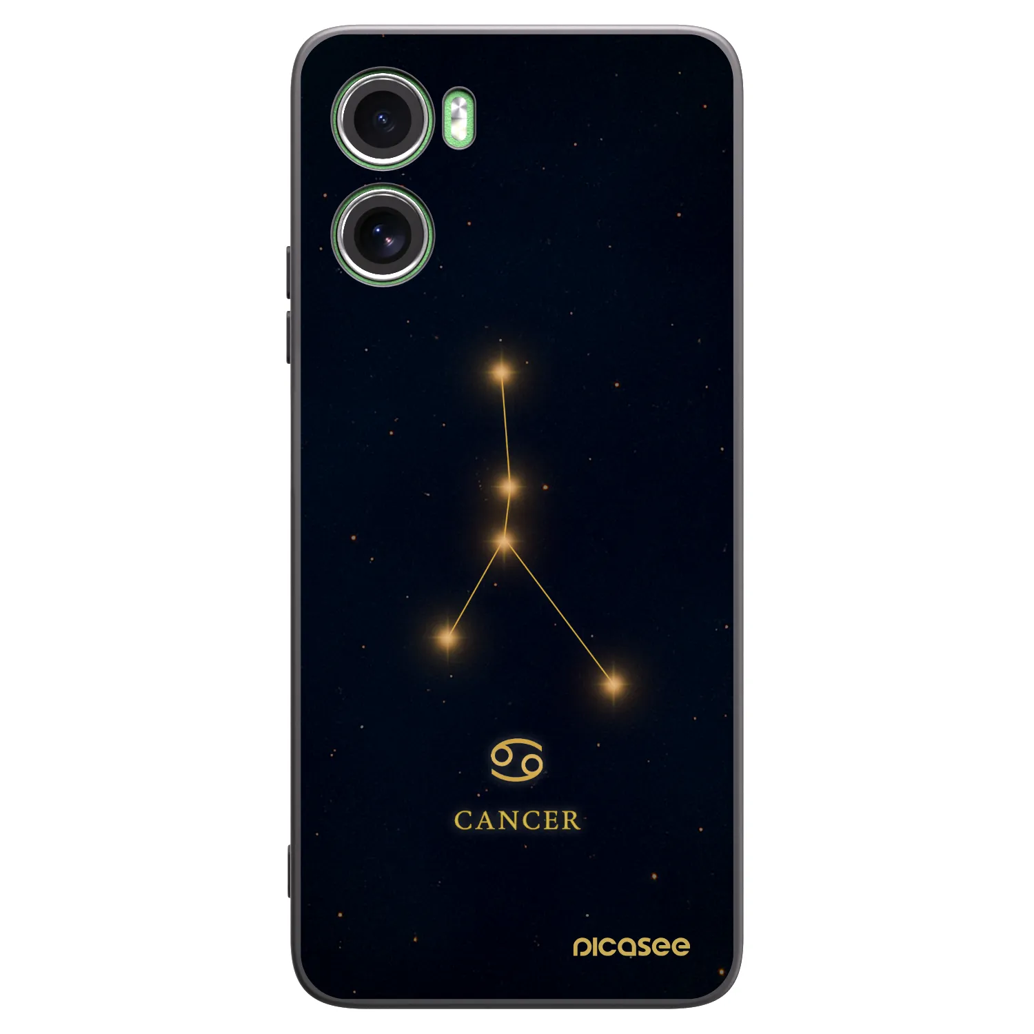Picasee silikonowe czarne etui na Motorola Moto G06 - CANCER