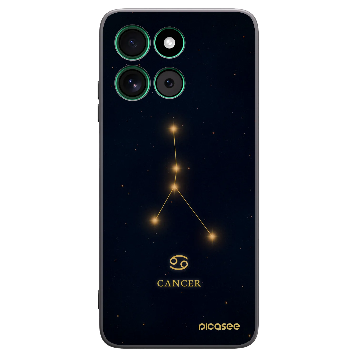 Picasee silikonowe czarne etui na Motorola Moto G57 Power - CANCER