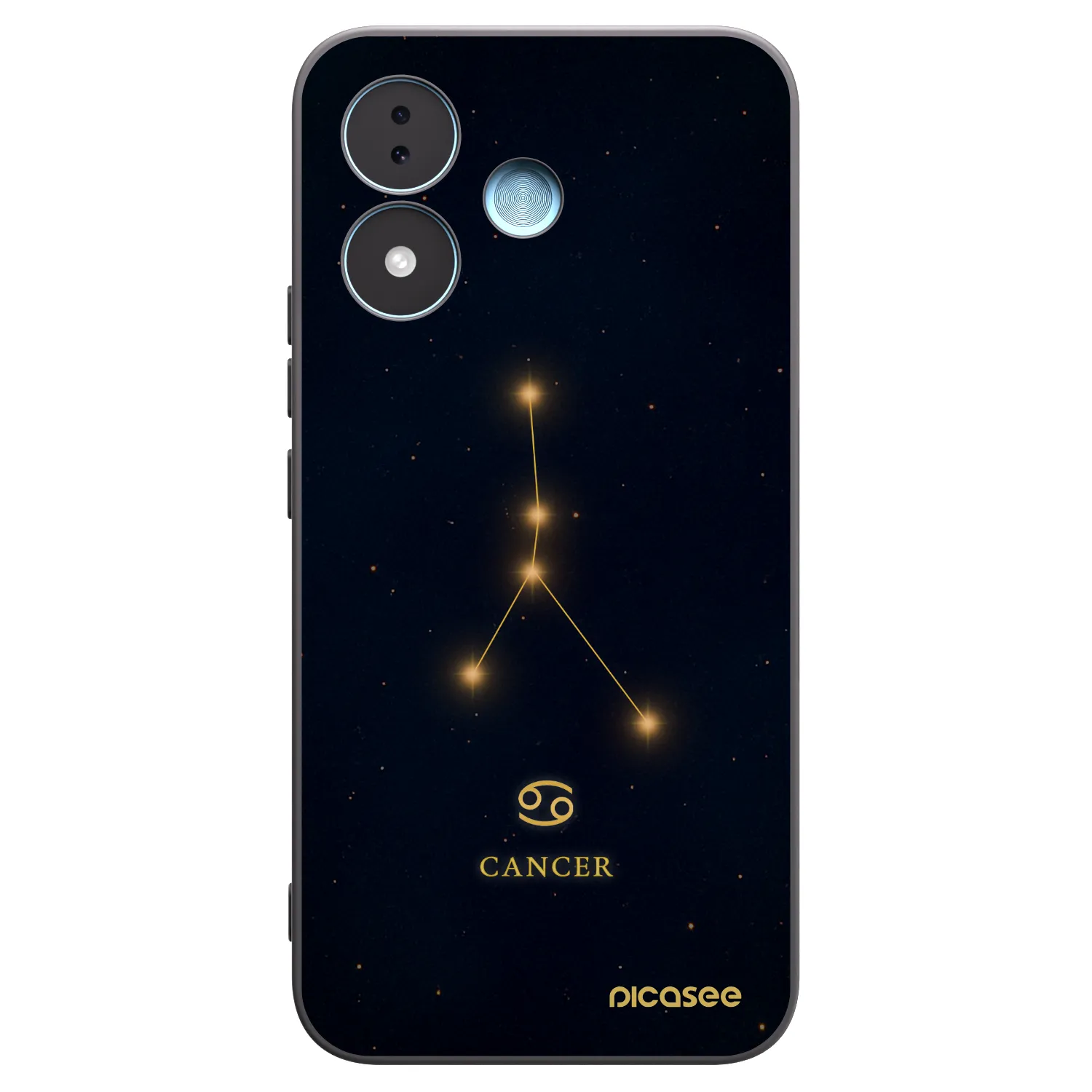Picasee silikonowe czarne etui na Xiaomi Redmi Note 17 5G - CANCER