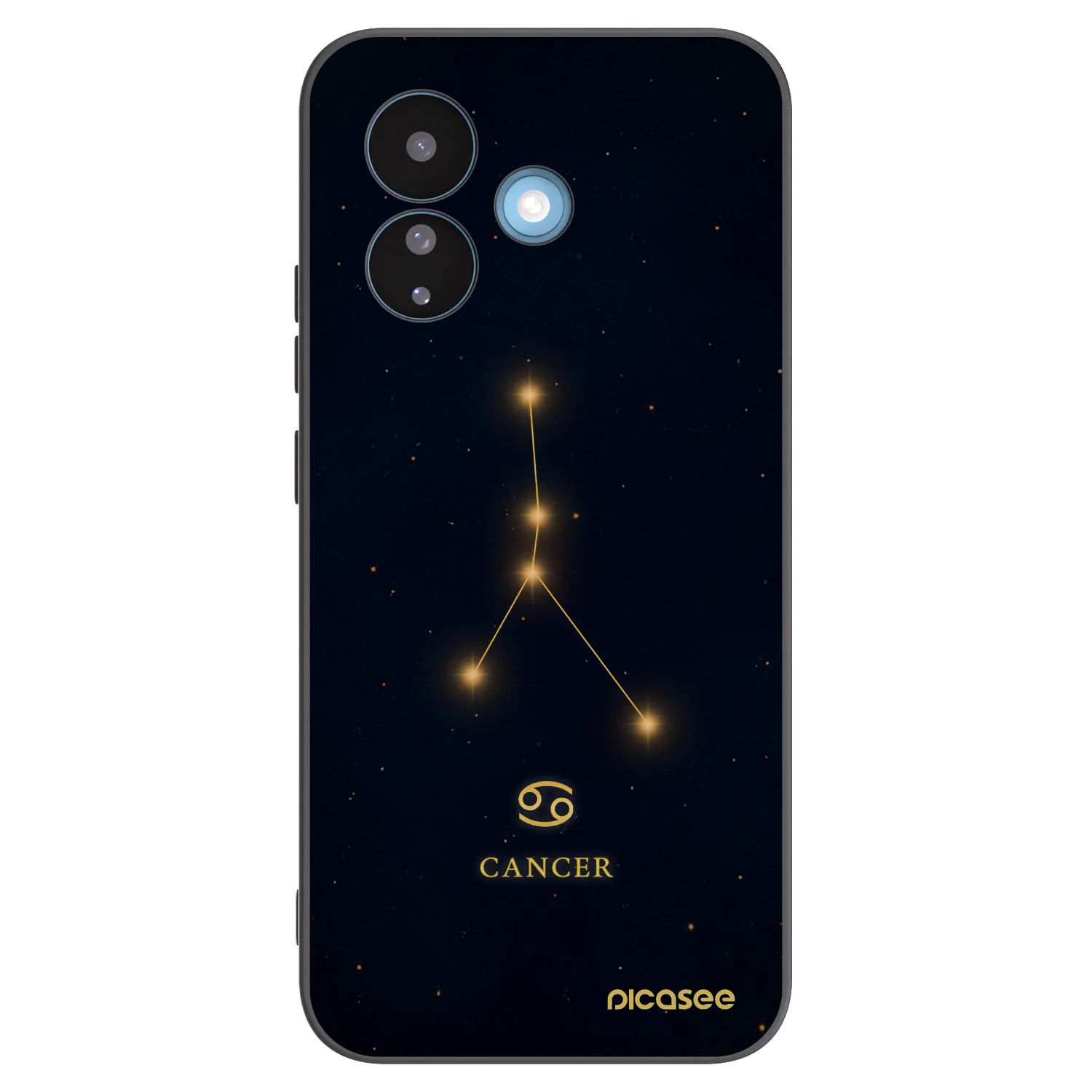 Picasee silikonowe czarne etui na Xiaomi Redmi Note 17 Pro 5G - CANCER