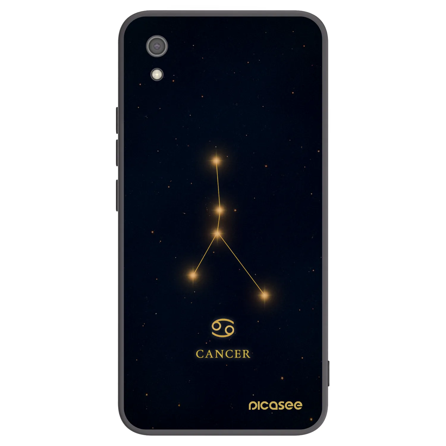 Picasee silikonowe czarne etui na Xiaomi Redmi 7A - CANCER