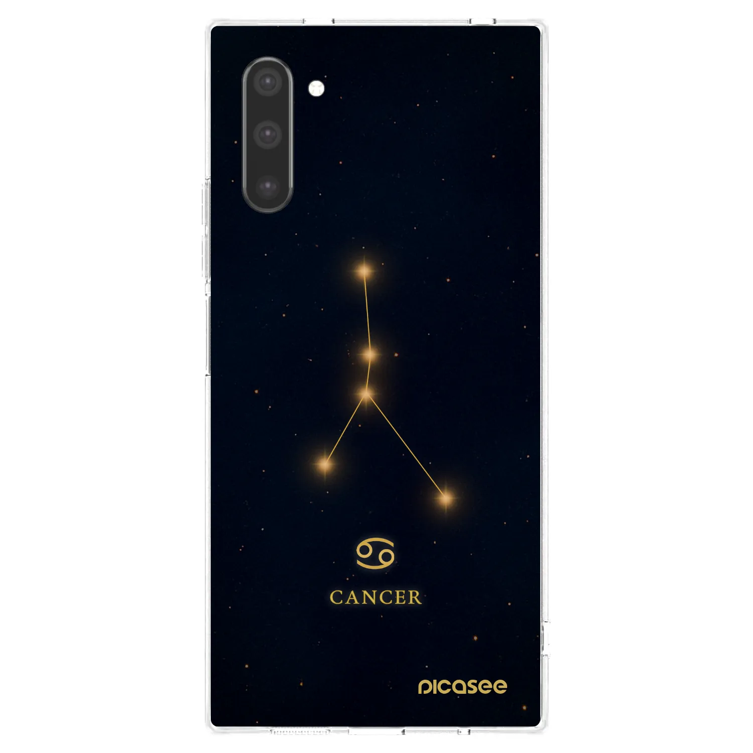 Picasee silikonowe przeźroczyste etui na Samsung Galaxy Note 10 N970F - CANCER