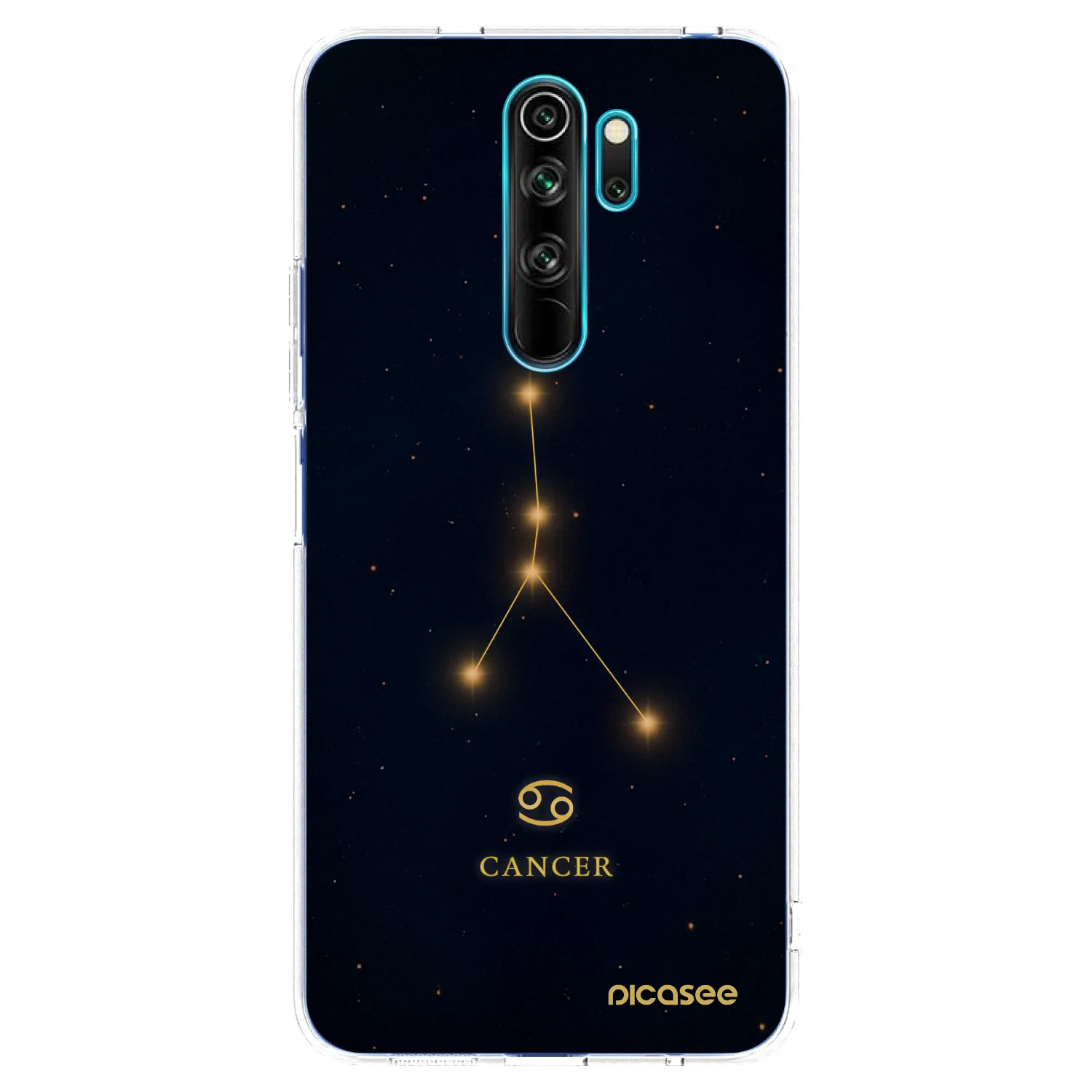 Picasee silikonowe przeźroczyste etui na Xiaomi Redmi Note 8 Pro - CANCER