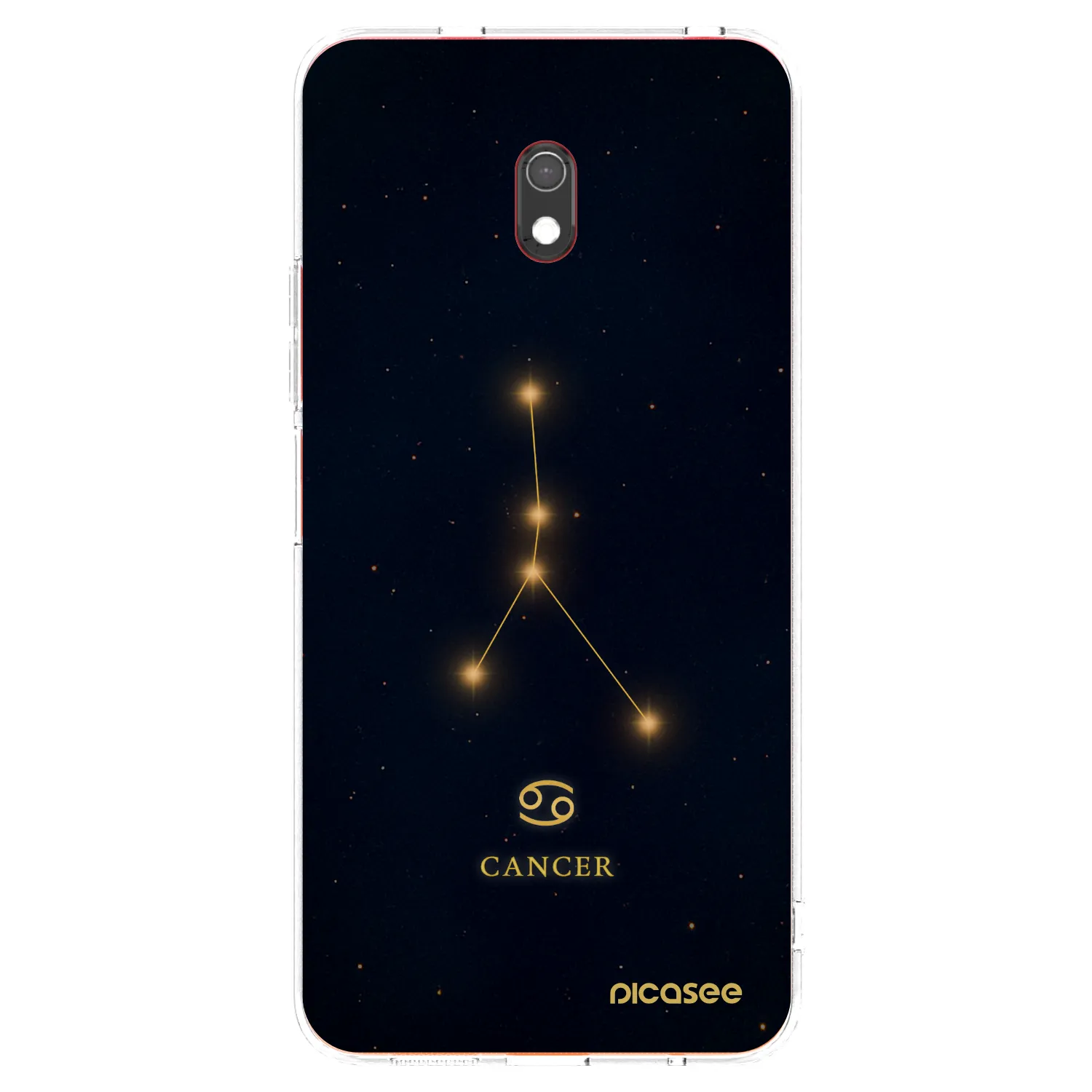 Picasee silikonowe przeźroczyste etui na Xiaomi Redmi 8A - CANCER