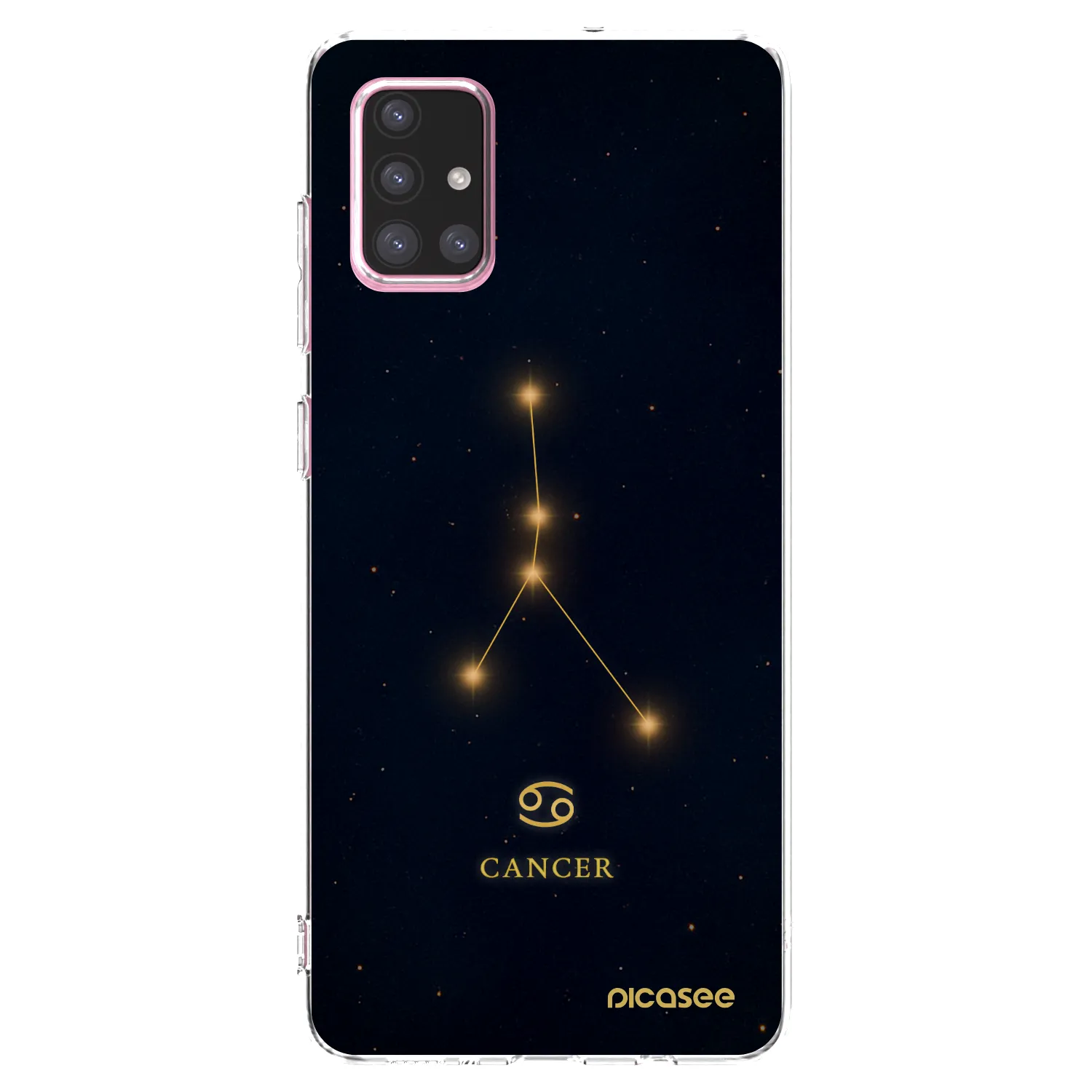 Picasee silikonowe przeźroczyste etui na Samsung Galaxy A71 A715F - CANCER