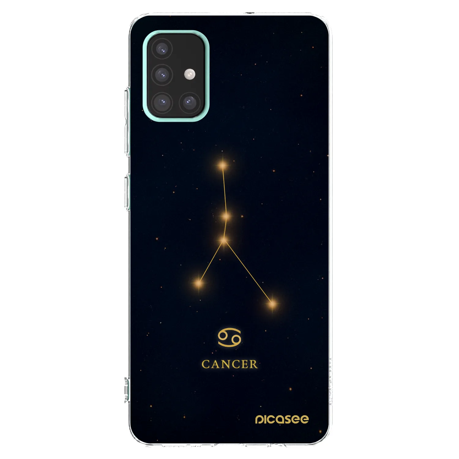 Picasee silikonowe przeźroczyste etui na Samsung Galaxy A51 A515F - CANCER