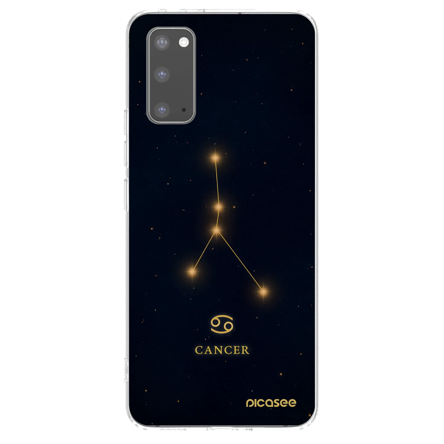 Picasee silikonowe przeźroczyste etui na Samsung Galaxy S20 G980F - CANCER