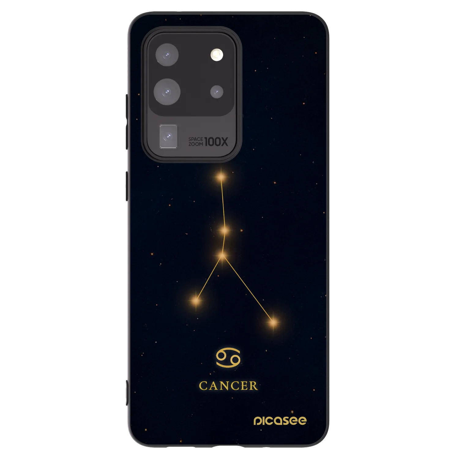 Picasee silikonowe czarne etui na Samsung Galaxy S20 Ultra 5G G988F - CANCER