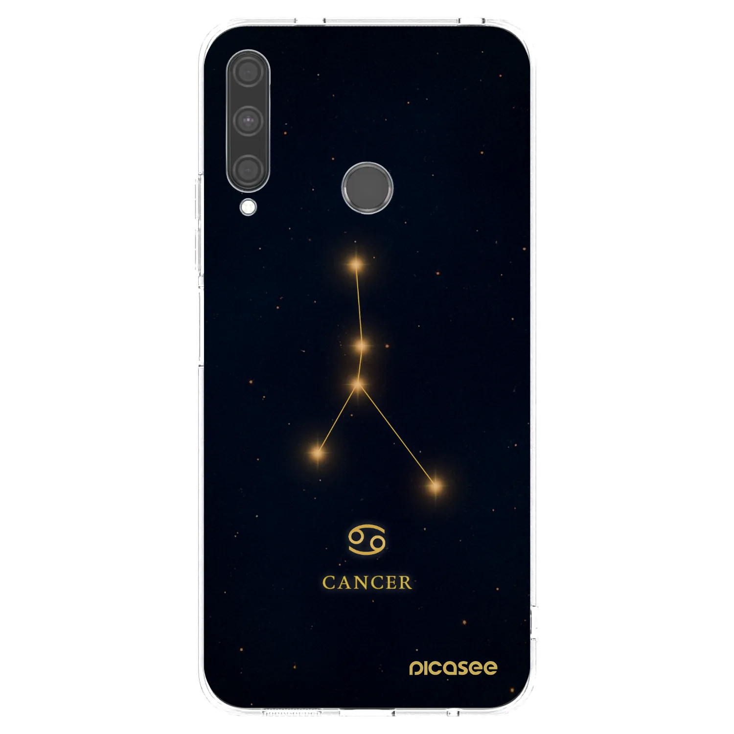 Picasee silikonowe przeźroczyste etui na Huawei P40 Lite E - CANCER