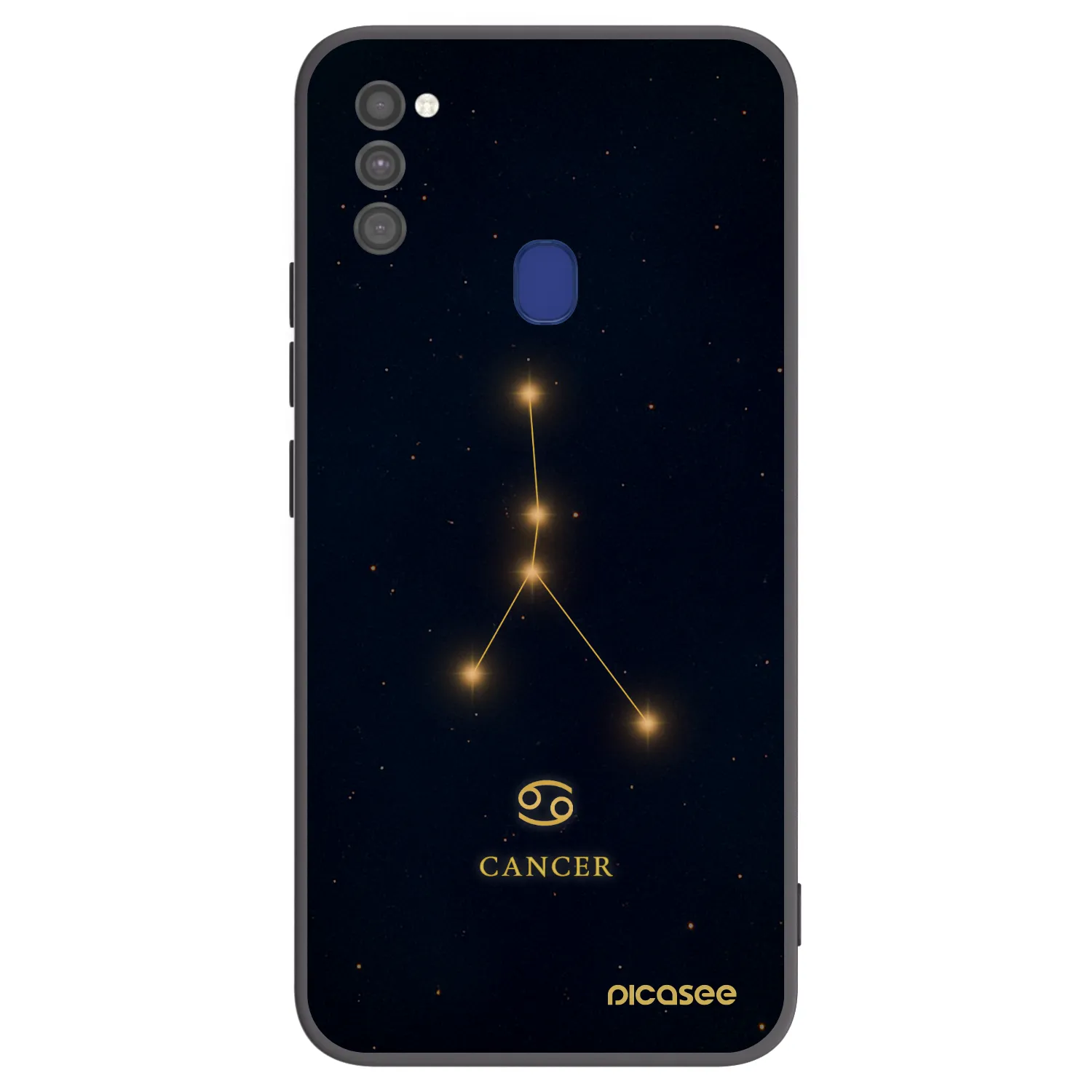 Picasee silikonowe czarne etui na Samsung Galaxy M21 M215F - CANCER