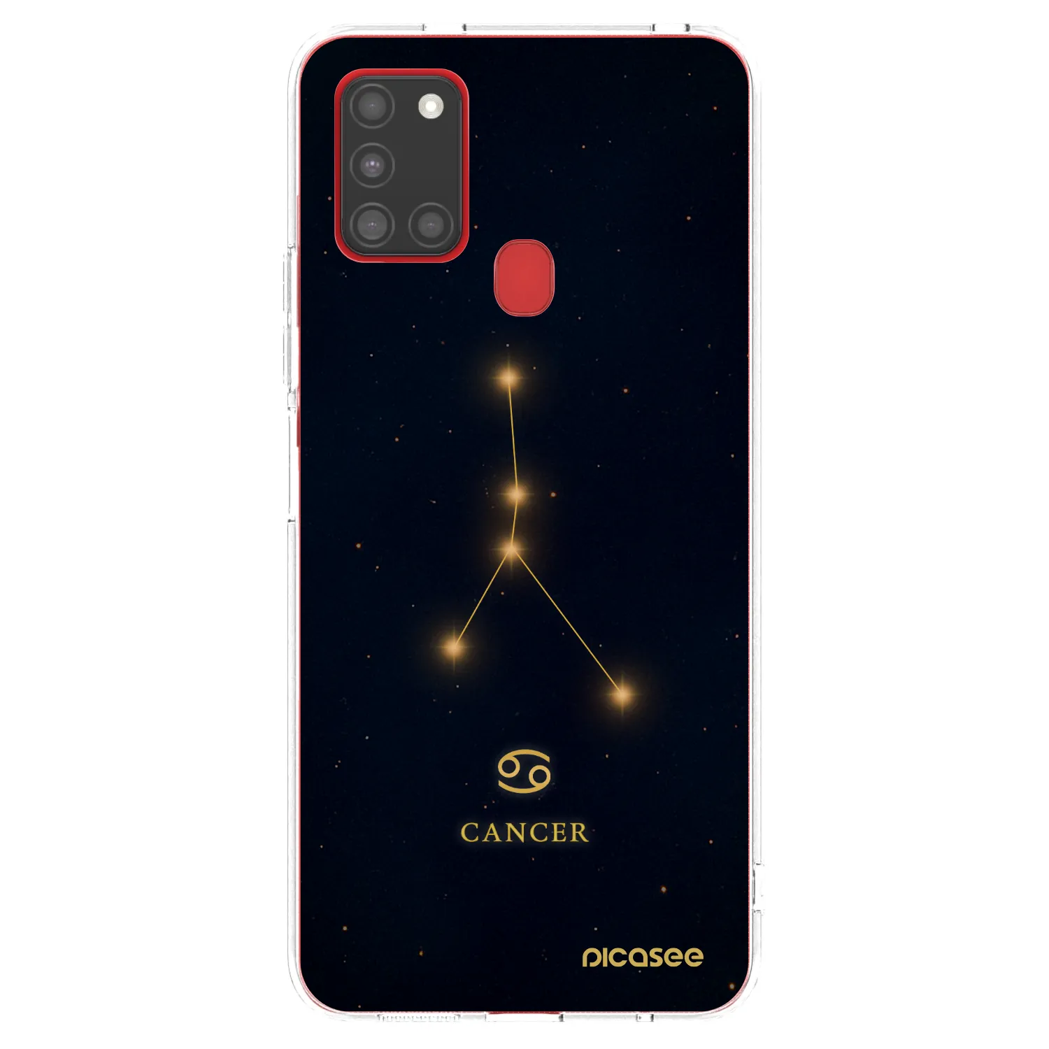 Picasee silikonowe przeźroczyste etui na Samsung Galaxy A21s - CANCER